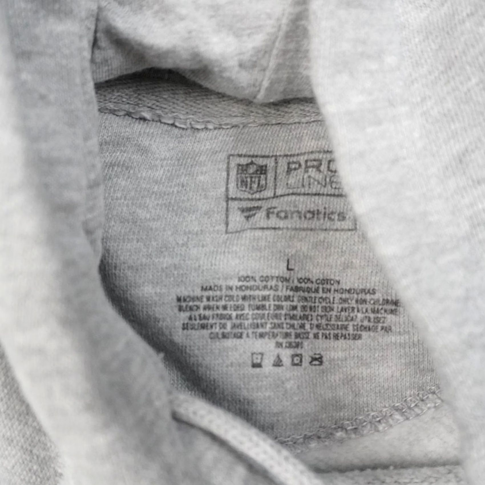 NFL NFL Pro Line Dallas Cowboys Mens Large Gray Long Sleeve Drawstring Hoodie Size US L / EU 52-54 / 3 - 5 Thumbnail