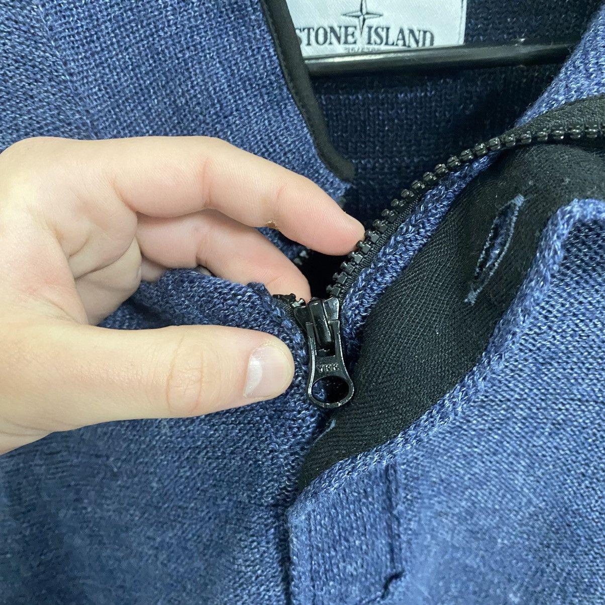Stone Island Vintage Stone Island Half Zip 1/3 Button Up Zip Hoodie Size US L / EU 52-54 / 3 - 9 Thumbnail