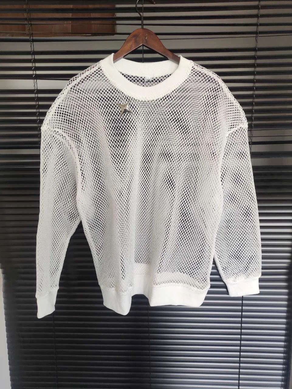 Japanese Brand × Vintage Sweatshirt with long sleeves and cutouts holes sweater y2k Size US L / EU 52-54 / 3 - 3 Thumbnail