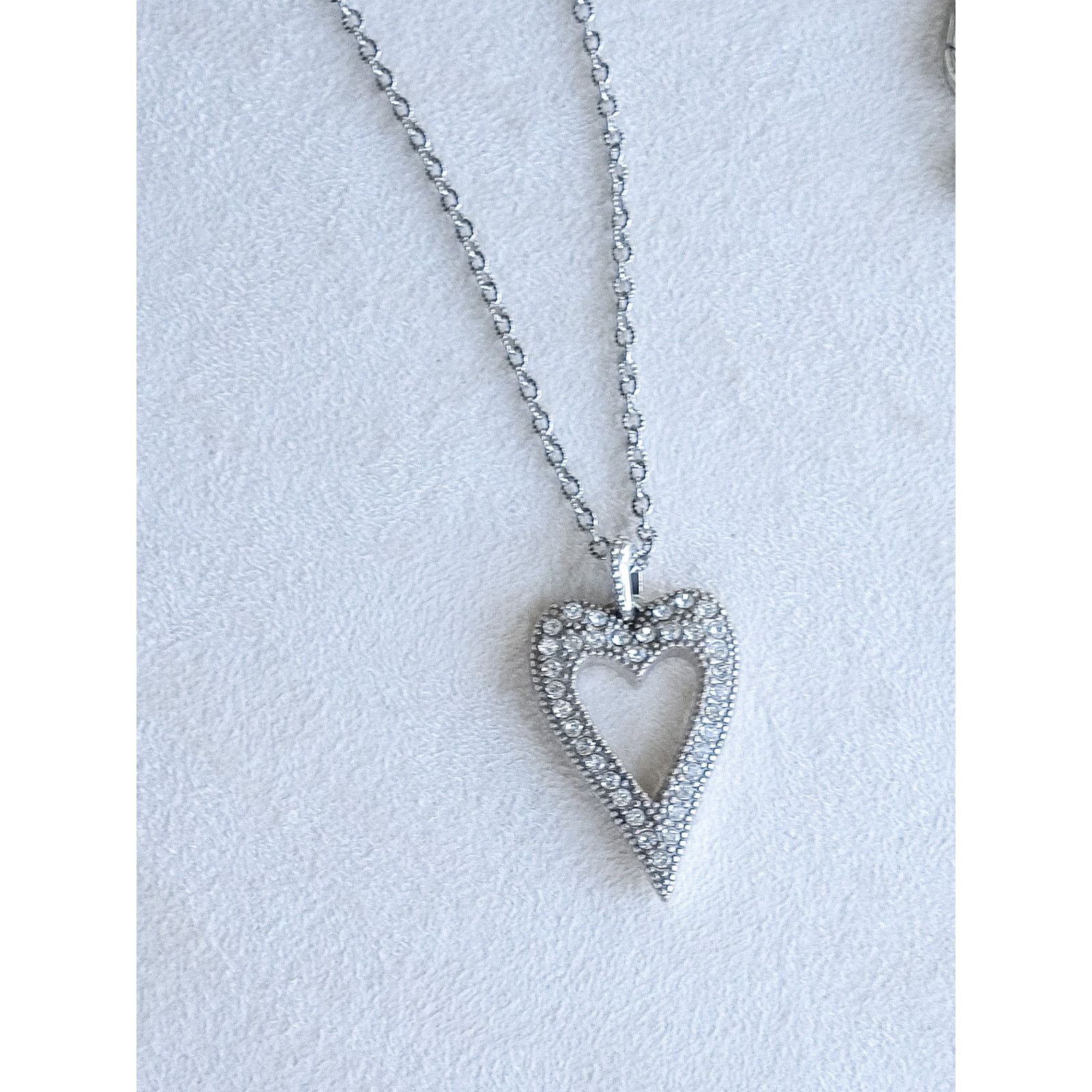 Brighton Brighton Bella Mia Reversible Heart Pendant Necklace Pave Size ONE SIZE - 6 Thumbnail