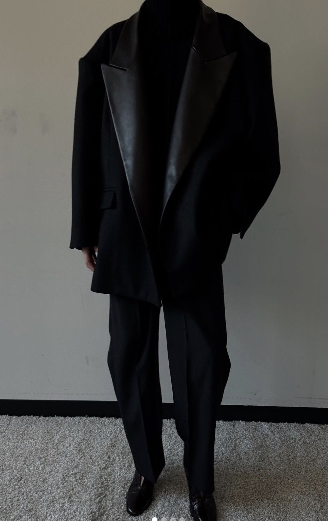 Peter Do Peter Do Clayton Leather Lapel Coat Size US L / EU 52-54 / 3 - 1 Thumbnail