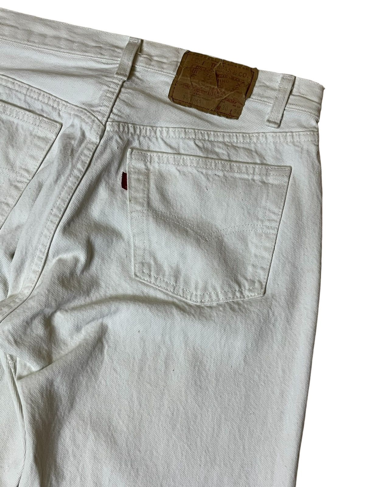 Levi's VINTAGE 80s LEVI’S 501-0651 MADE IN USA WHITE JEANS Size US 29 - 7 Thumbnail