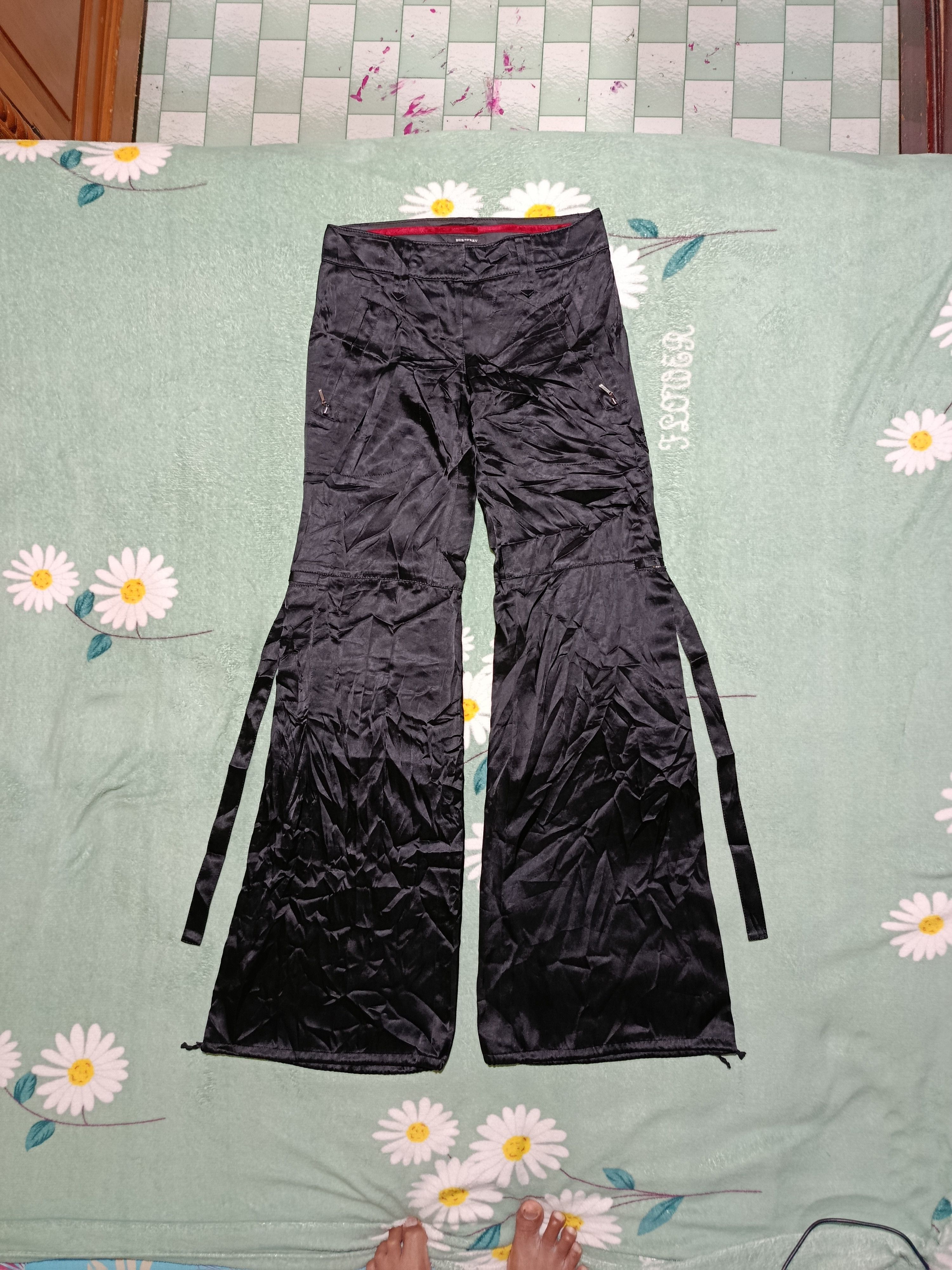 Burberry Vintage Burberry Triacetate Bondage pants Size 29" - 1 Thumbnail