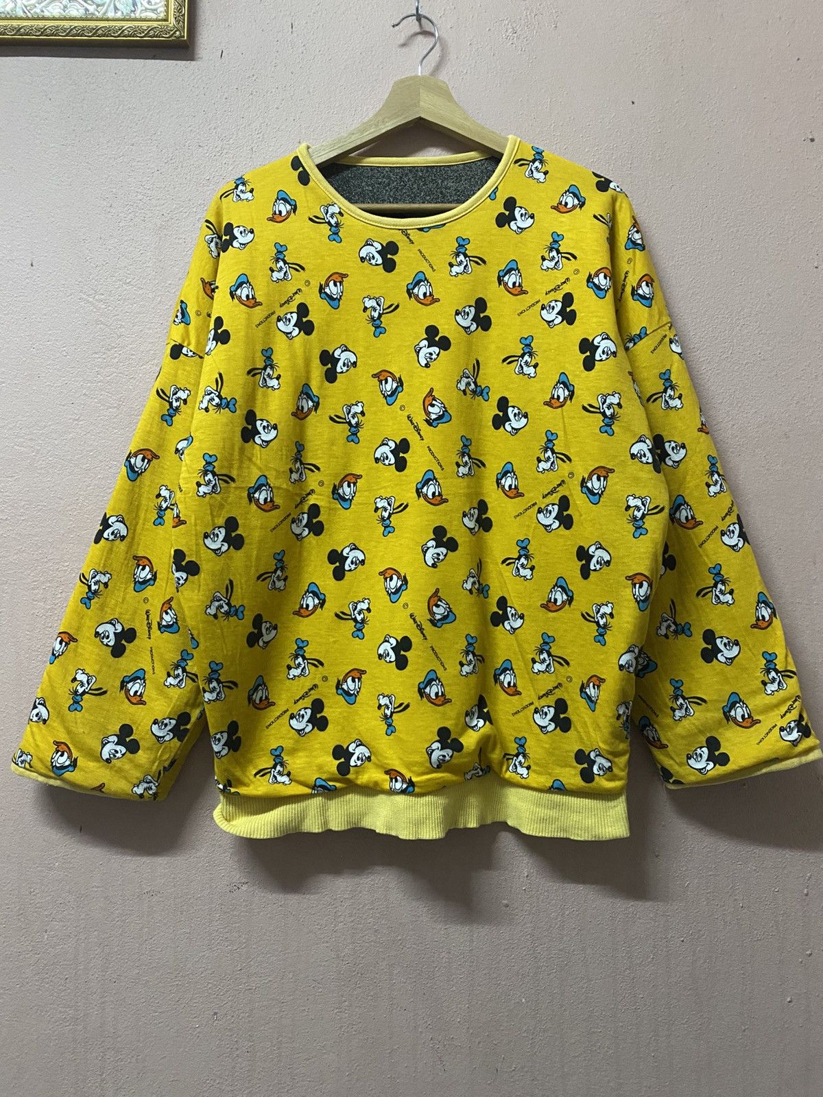 Mickey Unlimited Vintage Mickey Mouse Disney Reversible Fun Padded Yellow Size L / US 10 / IT 46 - 5 Thumbnail