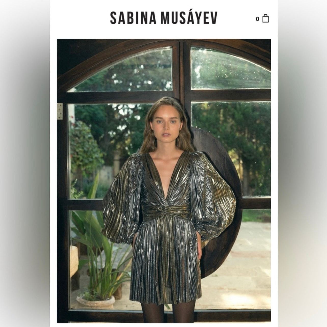 SABIT sabina musayev glause dress mini gold metallic size S C8 Size S / US 4 / IT 40 - 3 Thumbnail