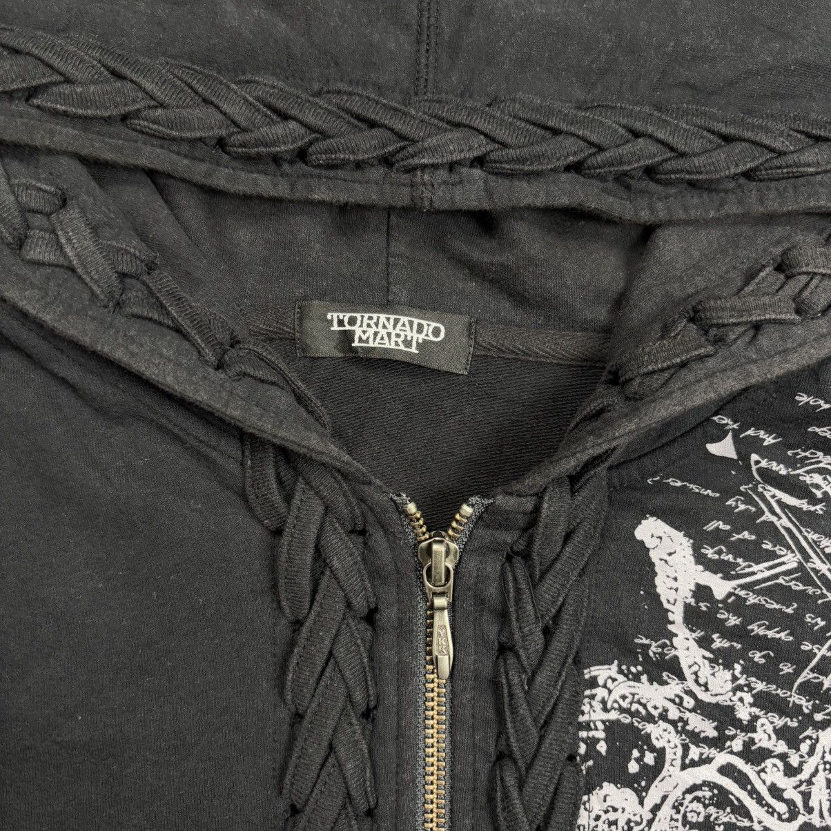 Tornado Mart Tornado Mart poem tribal art lace up double zip hoodie Size US M / EU 48-50 / 2 - 6 Thumbnail