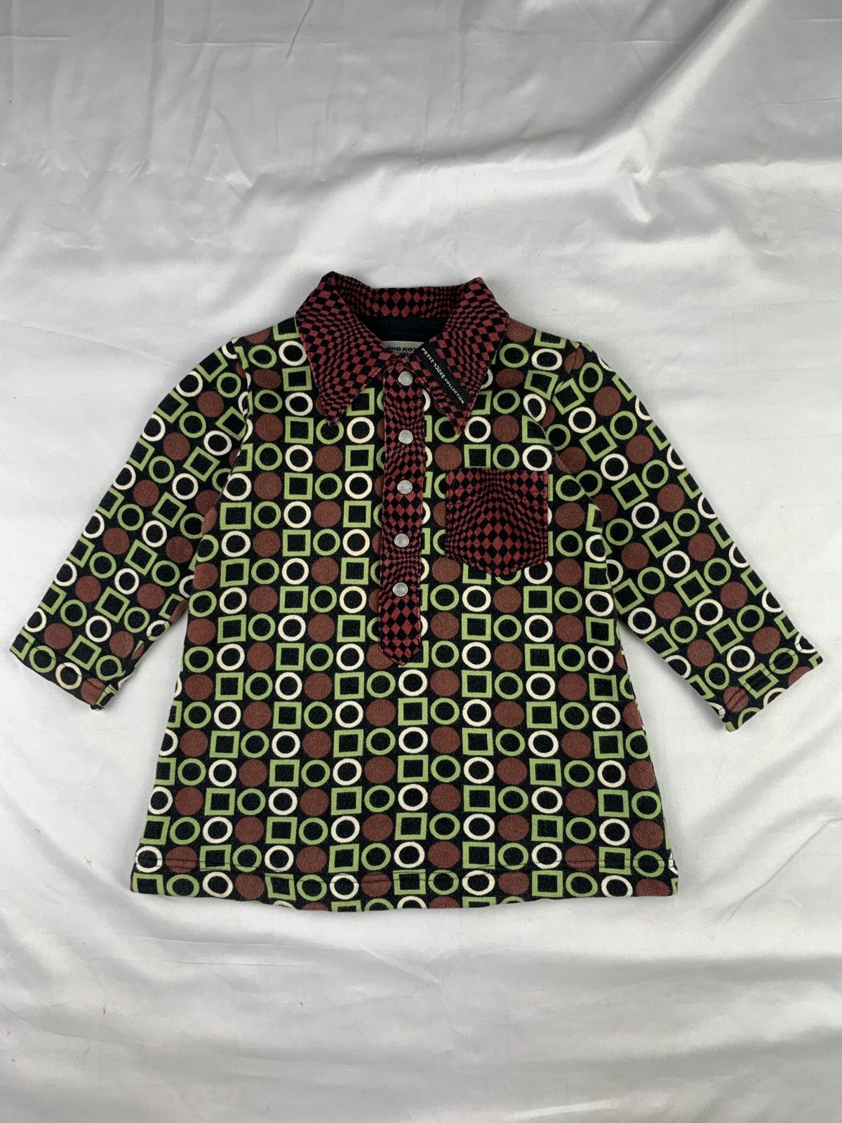 Mr. Junko 2000s Junko Koshino Petite Colection Unique Pattern Polo Top Size XS / US 0-2 / IT 36-38 - 1 Thumbnail