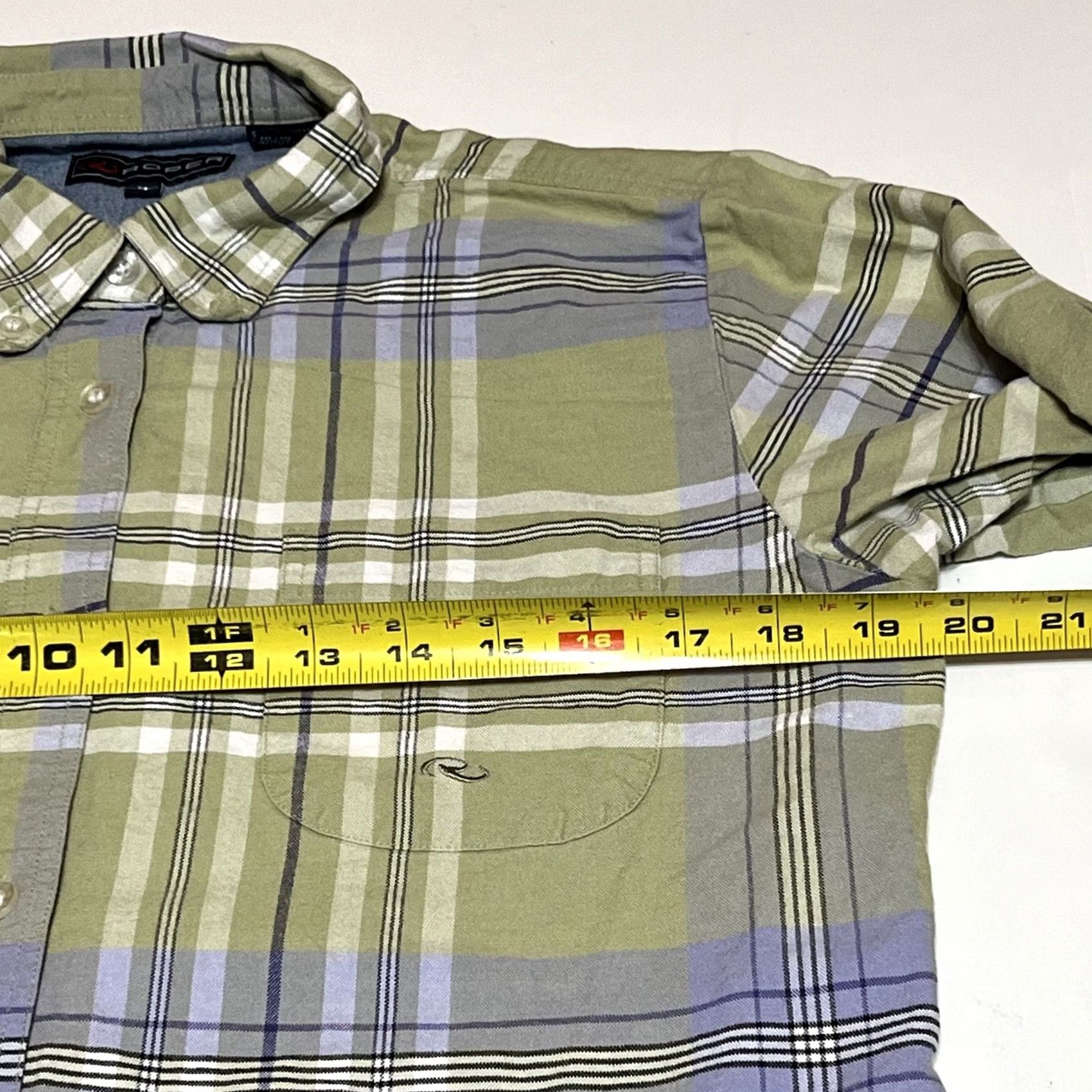 Roper Roper Shirt Western Button-Up Long Sleeve Green Plaid M Womens Medium Casual Cotton Button Front Neck Collared Vintage No Size M / US 6-8 / IT 42-44 - 6 Thumbnail
