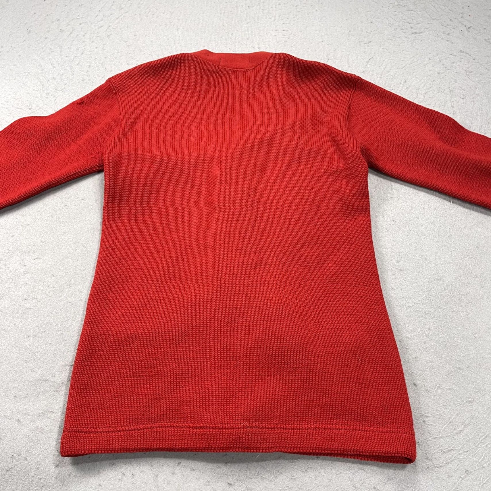 New Era VINTAGE New Era Sweater Cardigan Knitting Mills Wool Red Adult M Slim Men Medium Cardigan 40s Wool Winter Fall 90s Mens Size US M / EU 48-50 / 2 - 7 Thumbnail