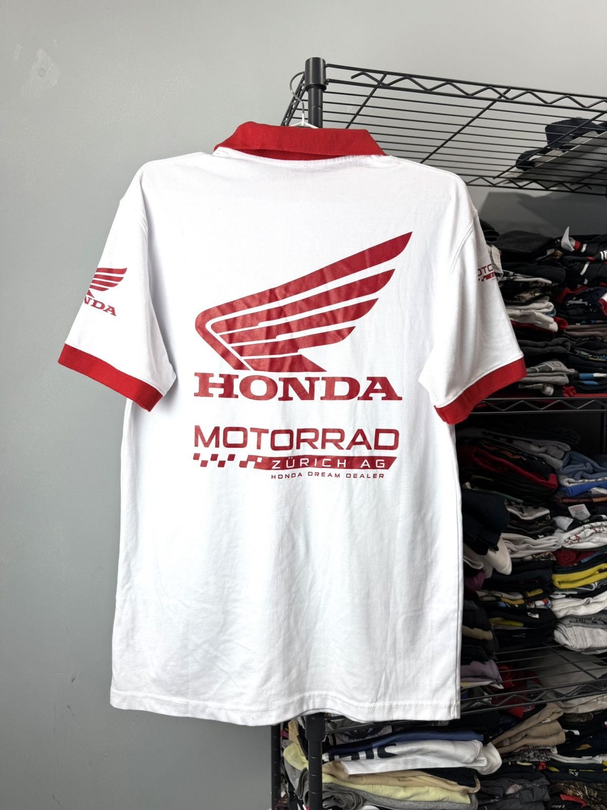 Honda Vintage Honda Mottorad Zurich T Shirt Racing Size US L / EU 52-54 / 3 - 1 Thumbnail