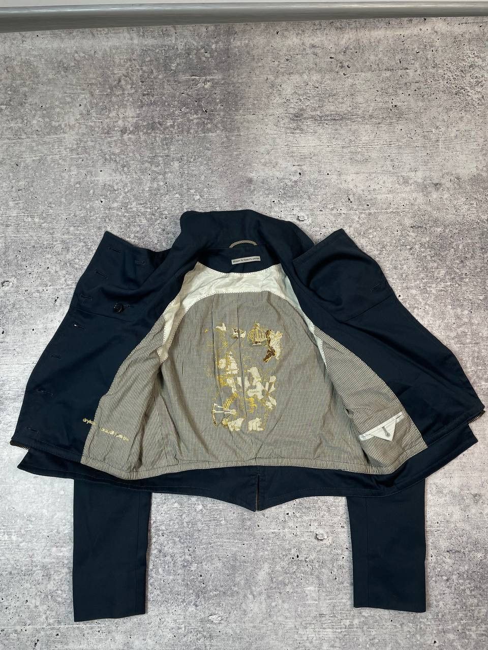 If Six Was Nine Vintage 00s Crazy Napoleon 2 in 1 Military Jacket Y2K Size M / US 6-8 / IT 42-44 - 3 Thumbnail