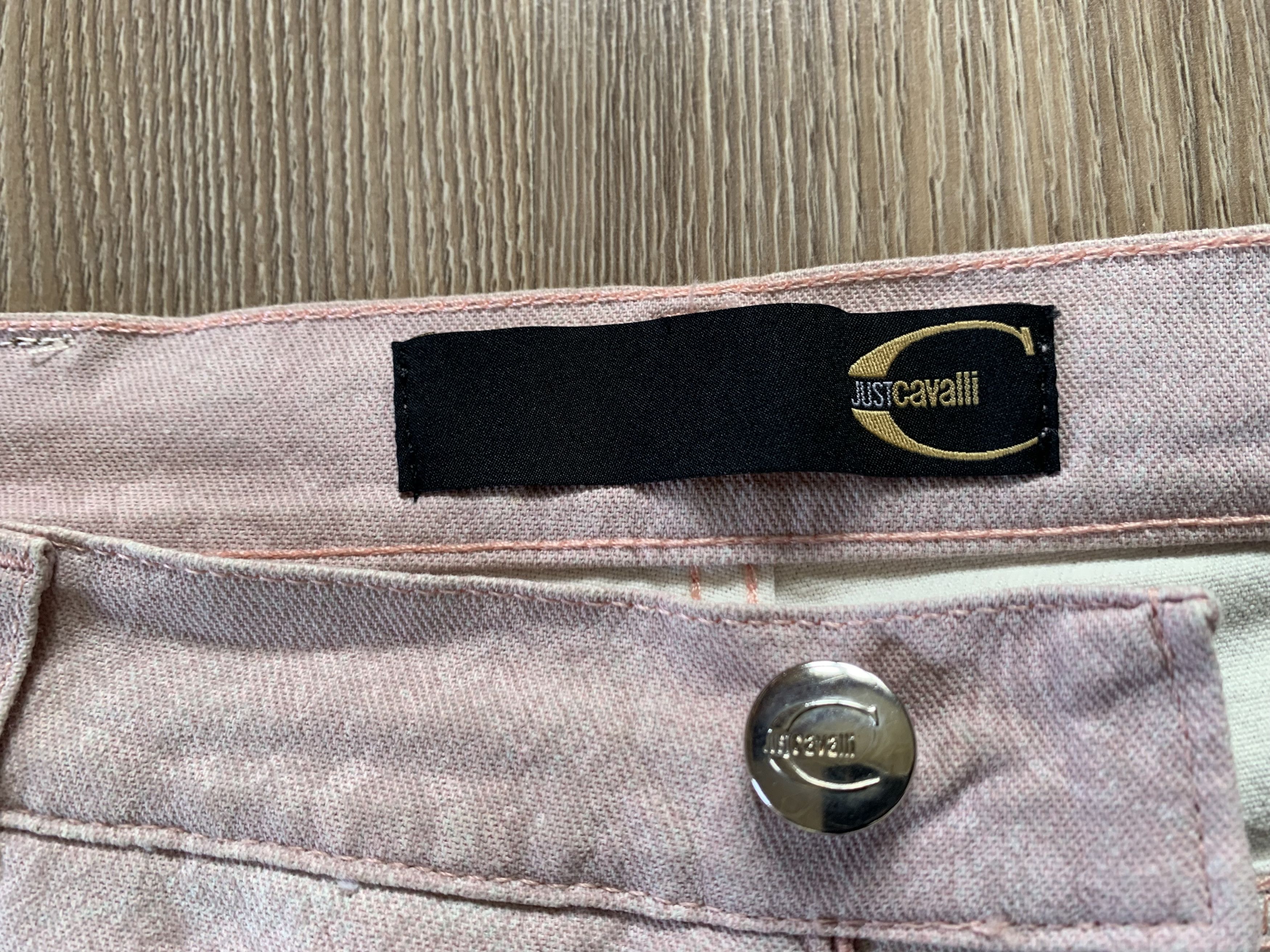 Just Cavalli Rare Just Cavalli Women's Pink Printed Bell Bottom Jeans Size 32" / US 10 / IT 46 - 6 Thumbnail