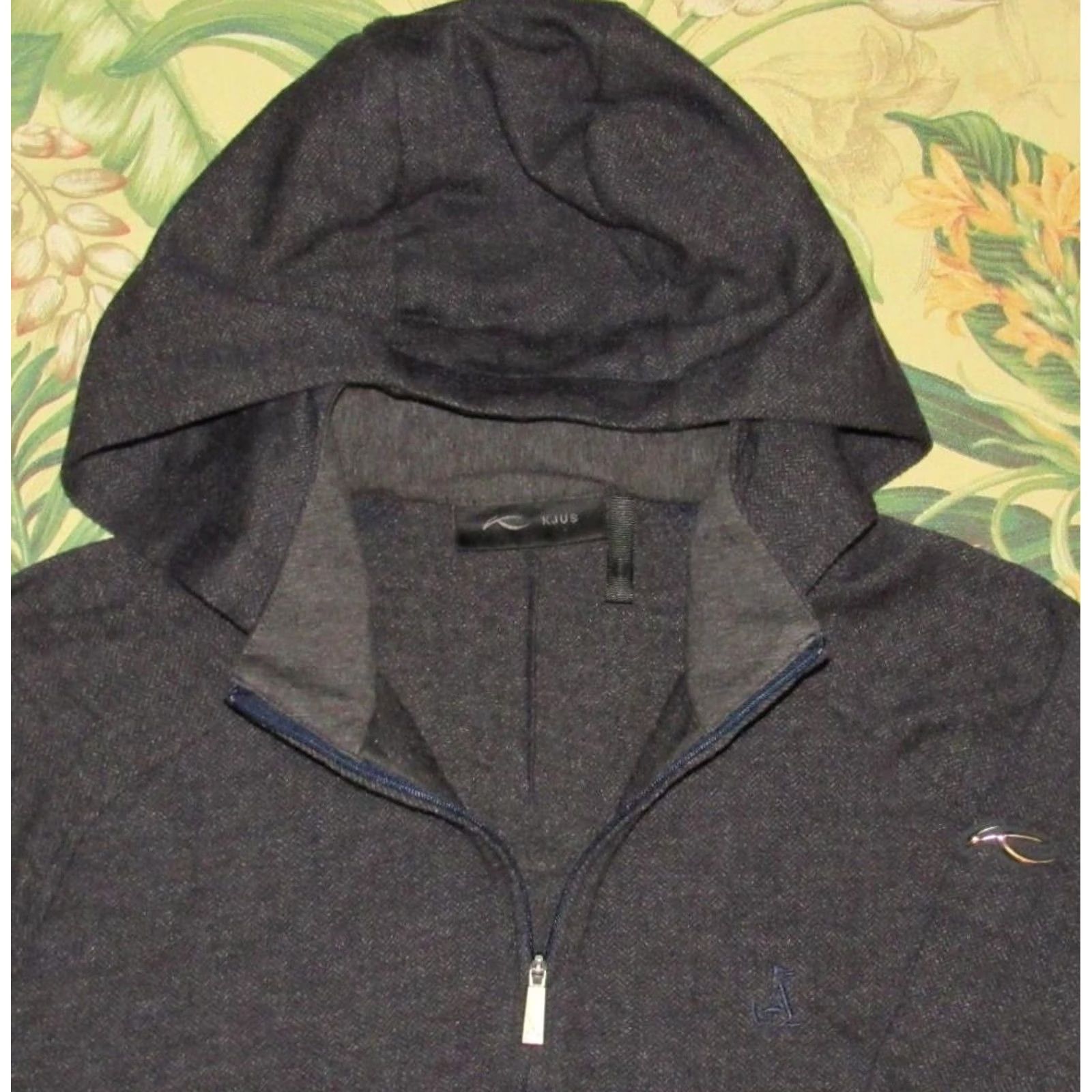 KJUS KJUS Herringbone Cotton Cashmere Inverness Hoodie Large Shirts Atlanta Country Club Mens L Blue Size US L / EU 52-54 / 3 - 2 Thumbnail