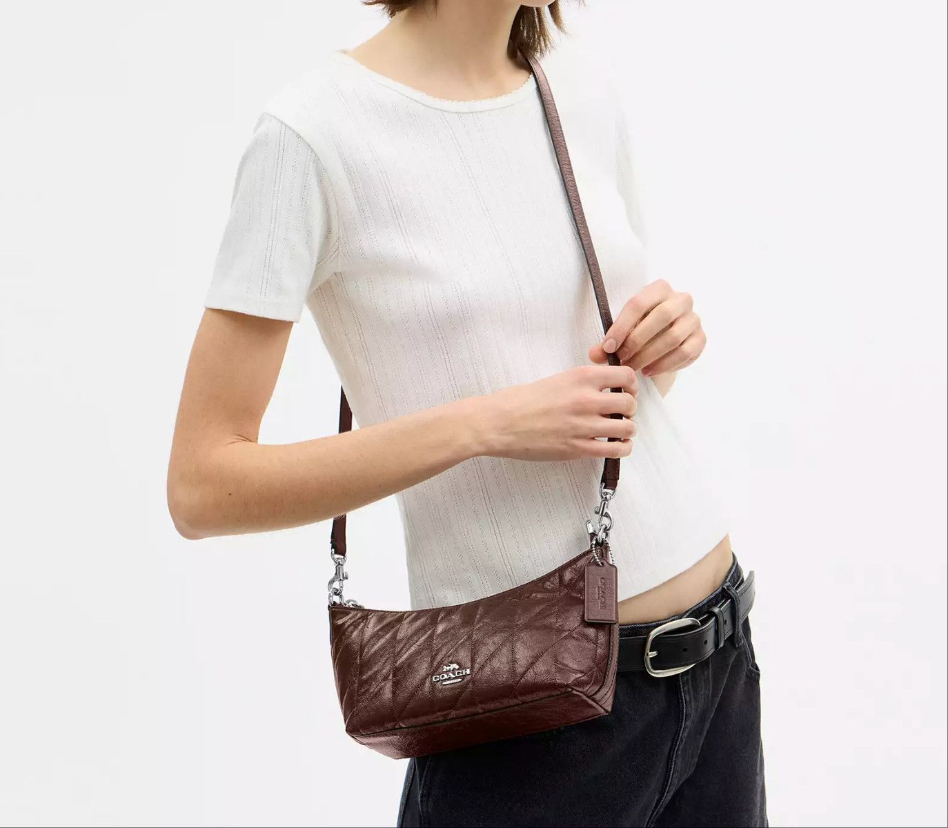 Coach Caitlin Shoulder Bag With Quilting CDZ88 Size ONE SIZE - 2 Thumbnail