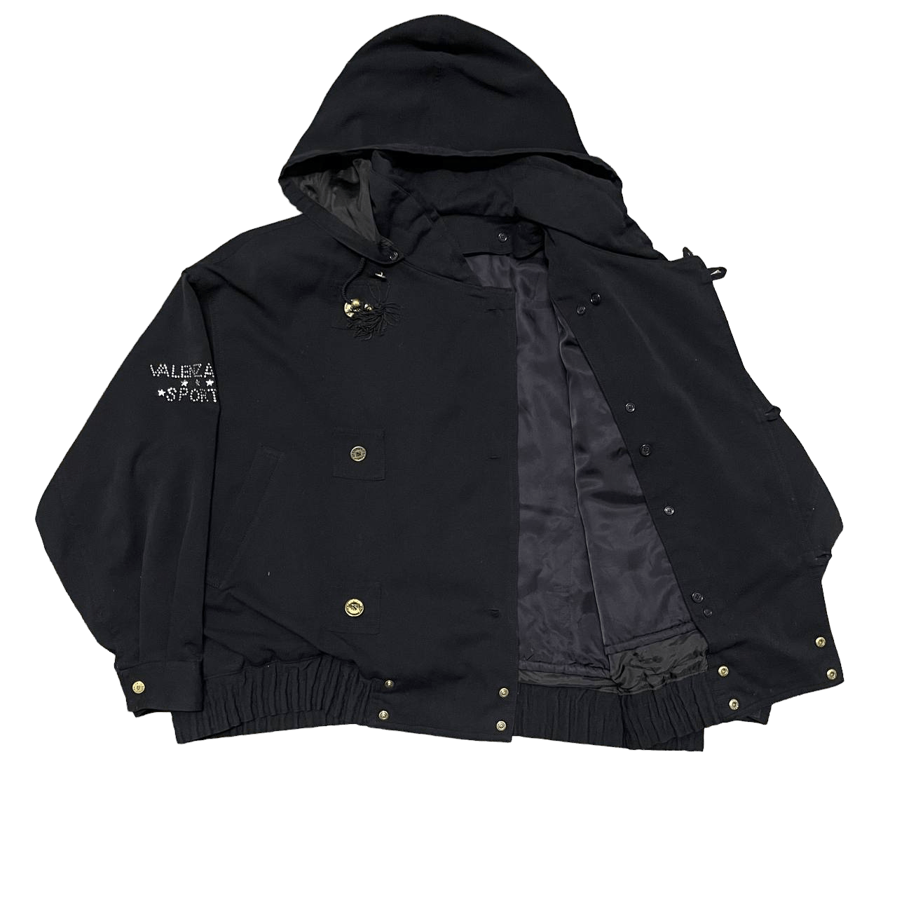 Japanese Brand Vintage Valenza Po Paris Bomber Style Jacket Hoodie Size US L / EU 52-54 / 3 - 7 Thumbnail