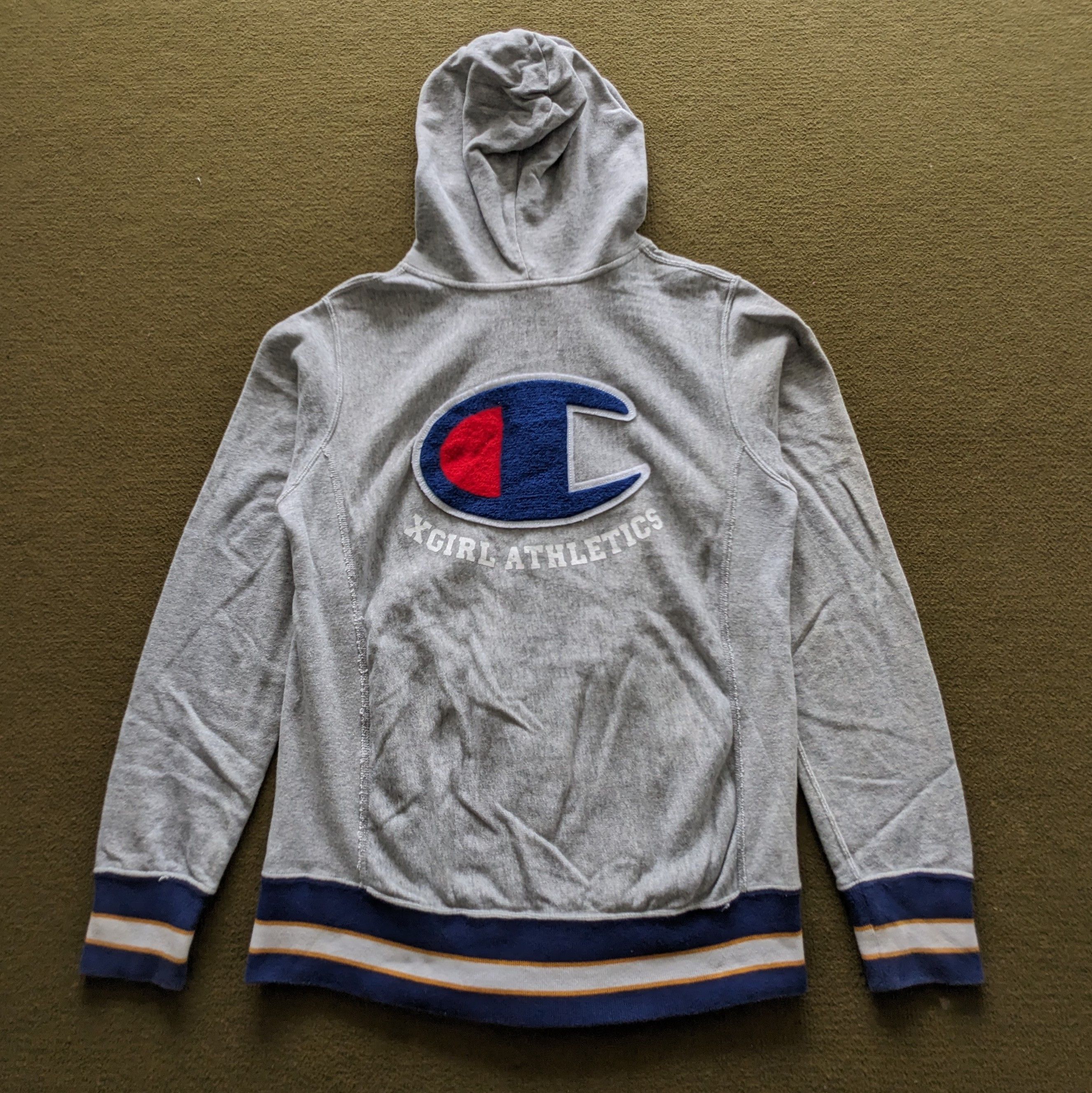 Champion Vintage CHAMPION X-girl Athletics Sportswear Hoodies Size US S / EU 44-46 / 1 - 1 Thumbnail
