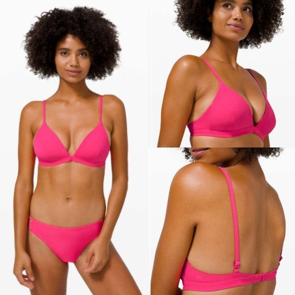 Lululemon Lululemon Deep Sea Swim Top C Cup Pink Highlight Size 10 Size L / US 10 / IT 46 - 1 Thumbnail