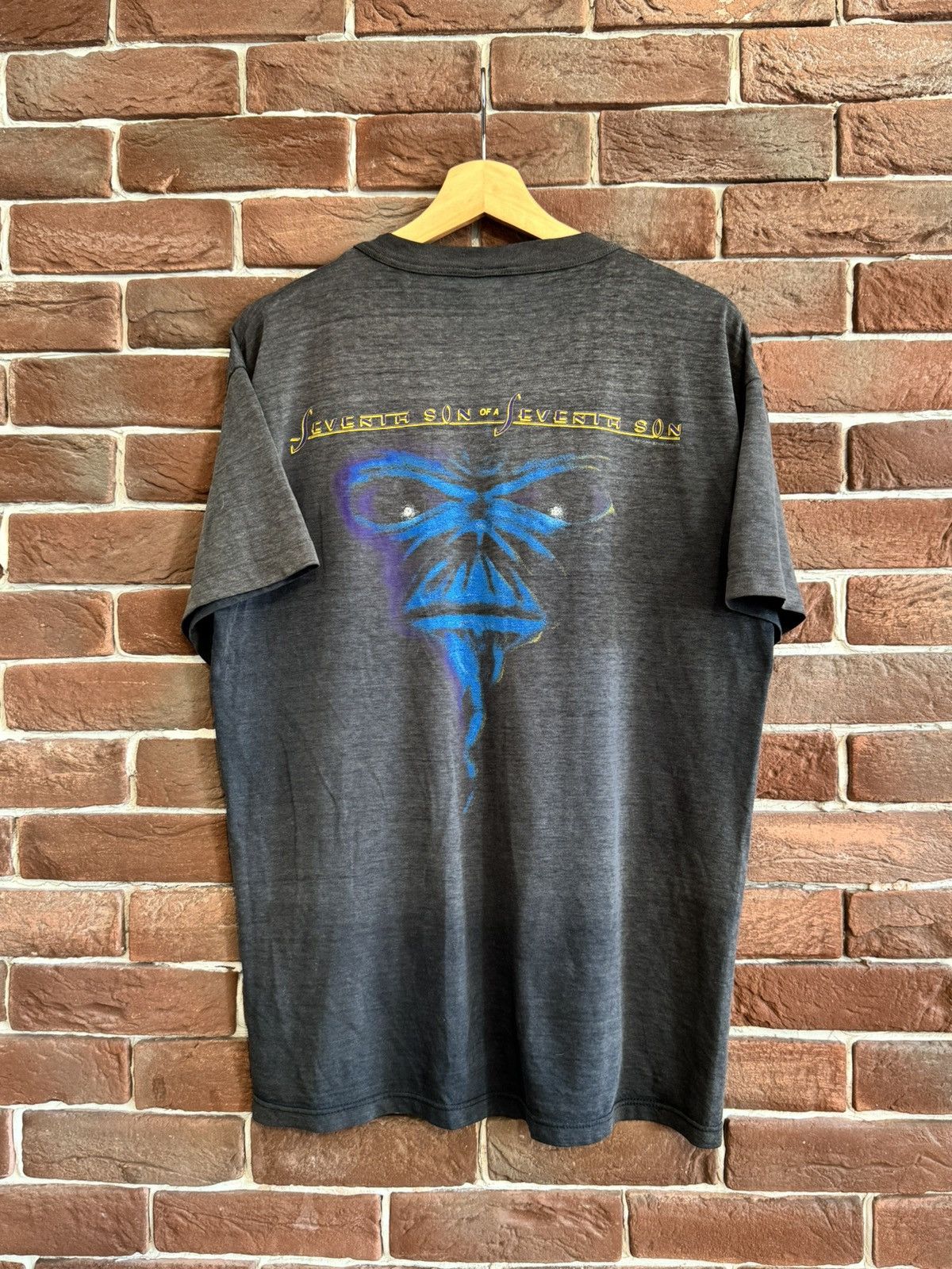 Band Tees 1988 Iron Maiden Seventh Son of a Seventh Son world tour Size US L / EU 52-54 / 3 - 2 Thumbnail