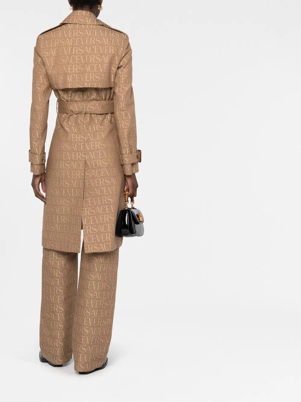 Versace o1y0226 Trench Coat in Camel Size S / US 4 / IT 40 - 5 Thumbnail