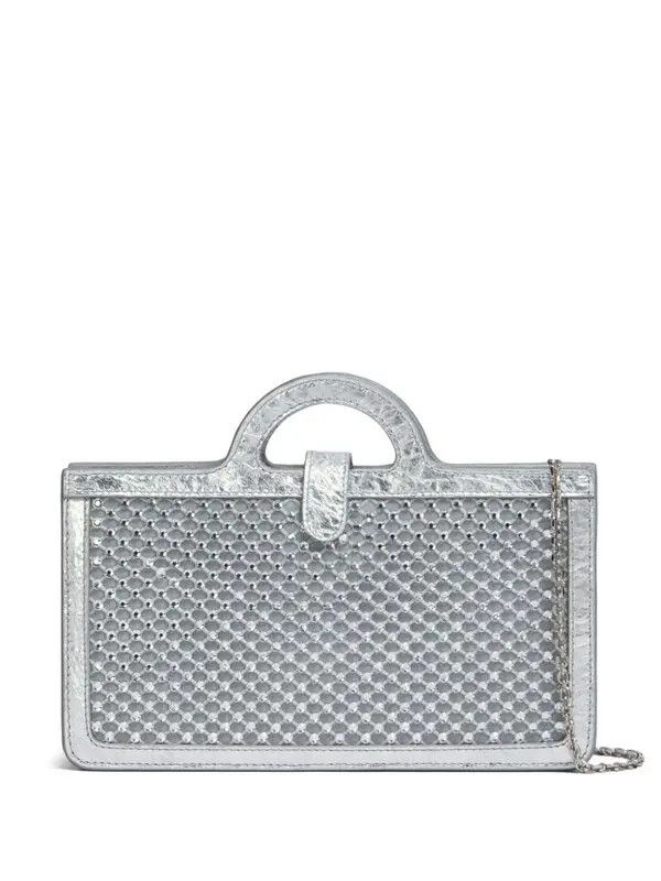 Marni o1w1db11125 Size :OS/Crystal-Embellished Wallet in Silver Size ONE SIZE - 1 Thumbnail