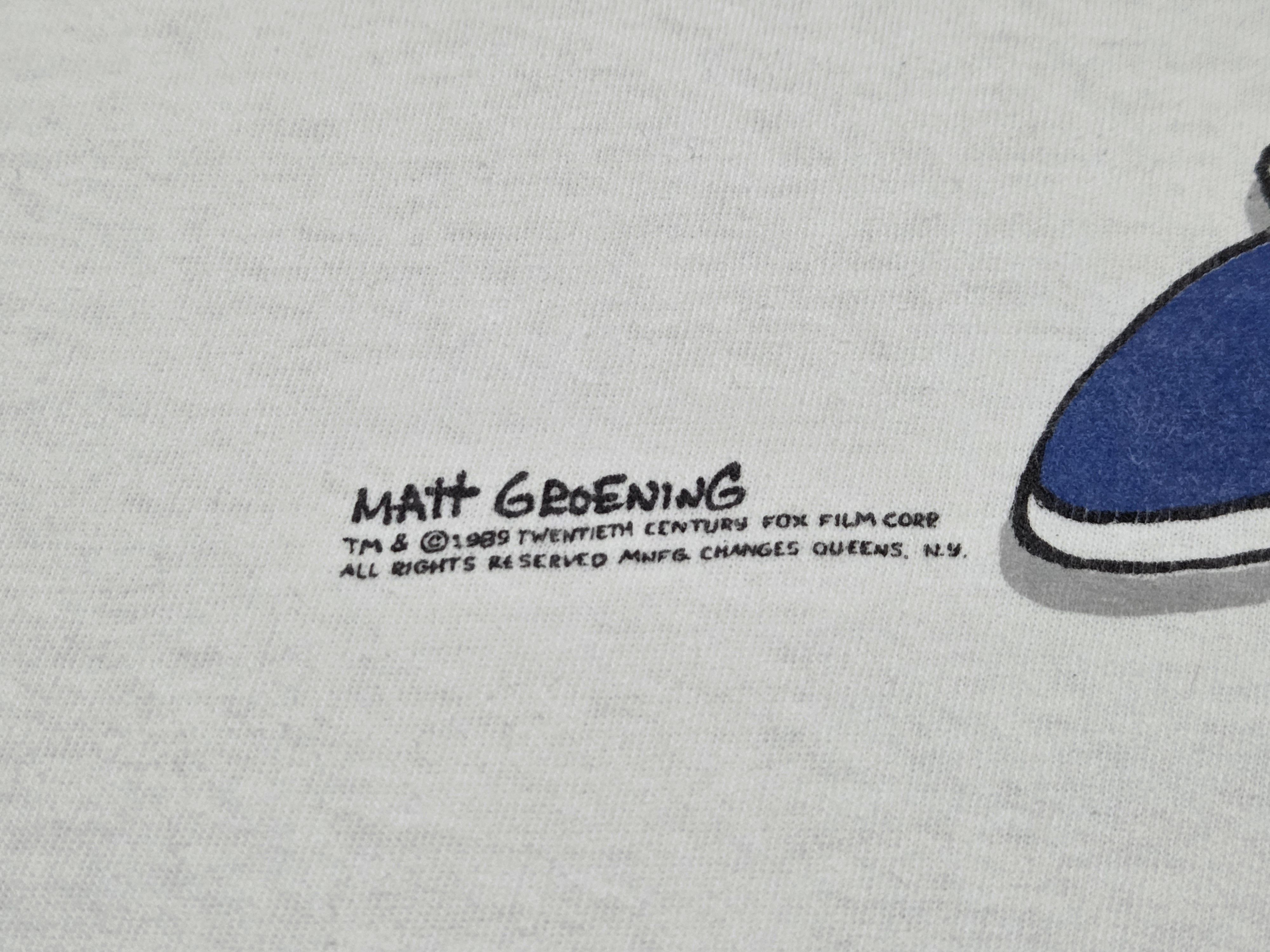 The Simpsons True Vintage 80s BART SIMPSONS Matt Groening Artwork T Shirt Size US L / EU 52-54 / 3 - 4 Thumbnail