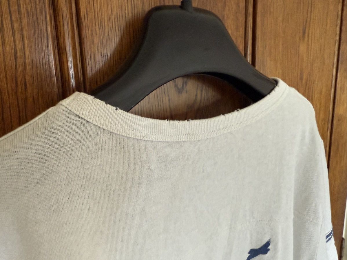Saint Laurent Paris Saint Laurent 50’s signature logo t shirt M blue white Size US M / EU 48-50 / 2 - 16 Thumbnail
