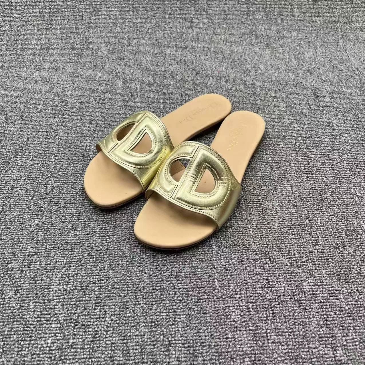 Dior Dior D-Club CD Logo Flat Sandals Size US 4.5 / IT 34.5 - 1 Thumbnail