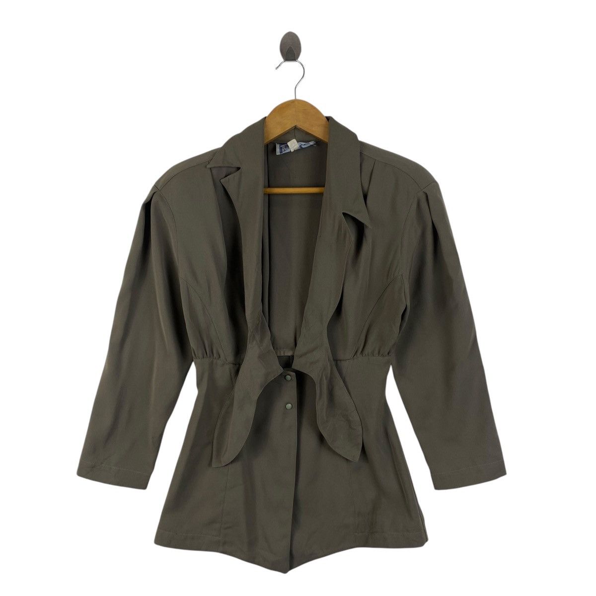 Thierry Mugler THIERRY MUGLER Paris Luxury Designer Belted Blazer Coat Size S / US 4 / IT 40 - 2 Thumbnail