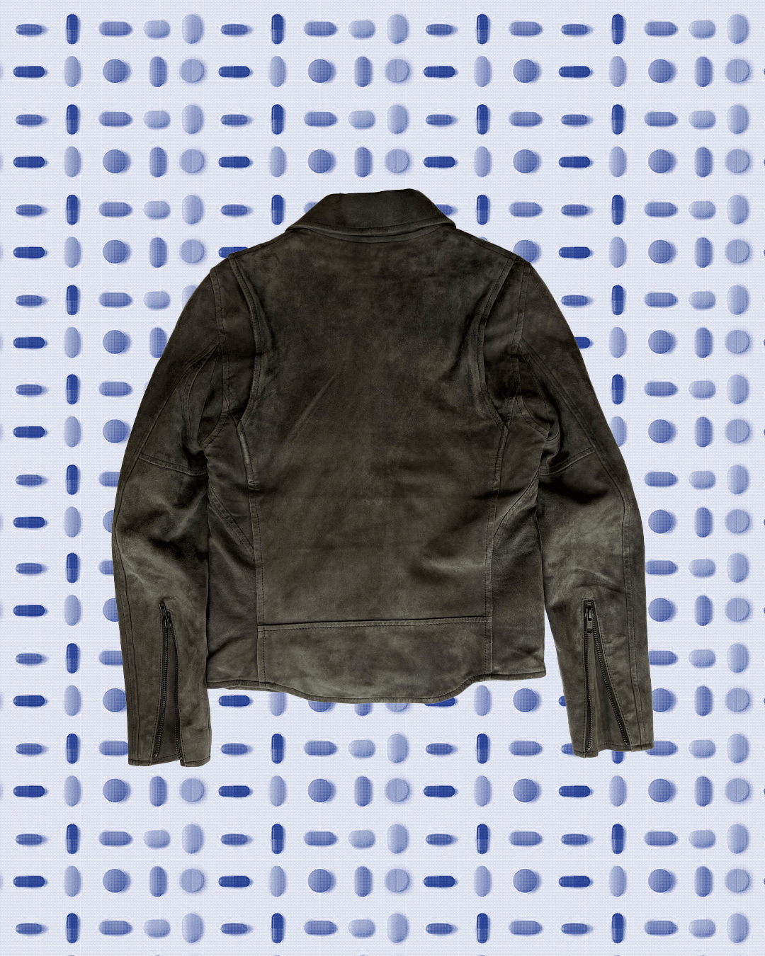 Blackmeans × Japanese Brand × Zucca Zucca x Blackmeans Green Suede Biker Jacket Size S / US 4 / IT 40 - 4 Thumbnail