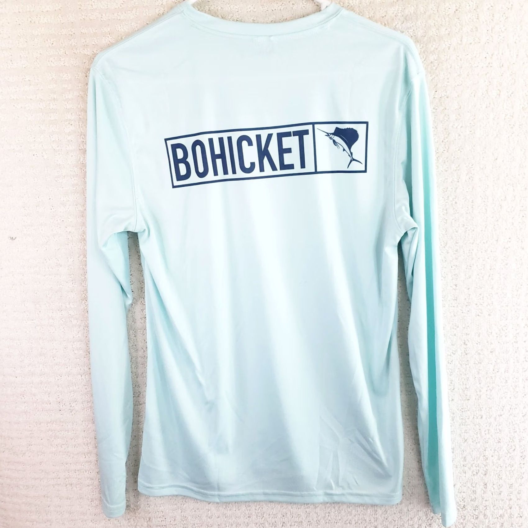 AQUA Altered Latitude Shirt Aqua Blue Long Slv. S Unisex Bohicket Marina Size US S / EU 44-46 / 1 - 6 Thumbnail
