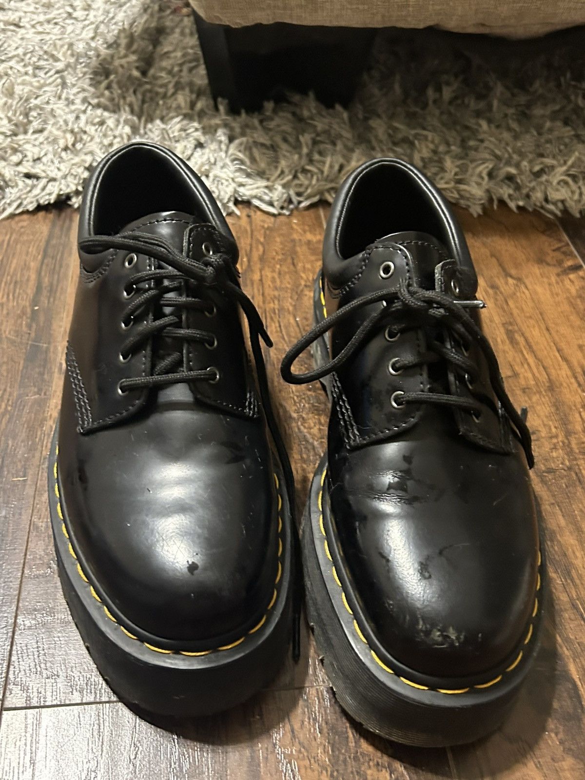 Dr. Martens Dr. Martens 8053 Leather Platform Casual Shoes Size US 10 / EU 43 - 1 Thumbnail