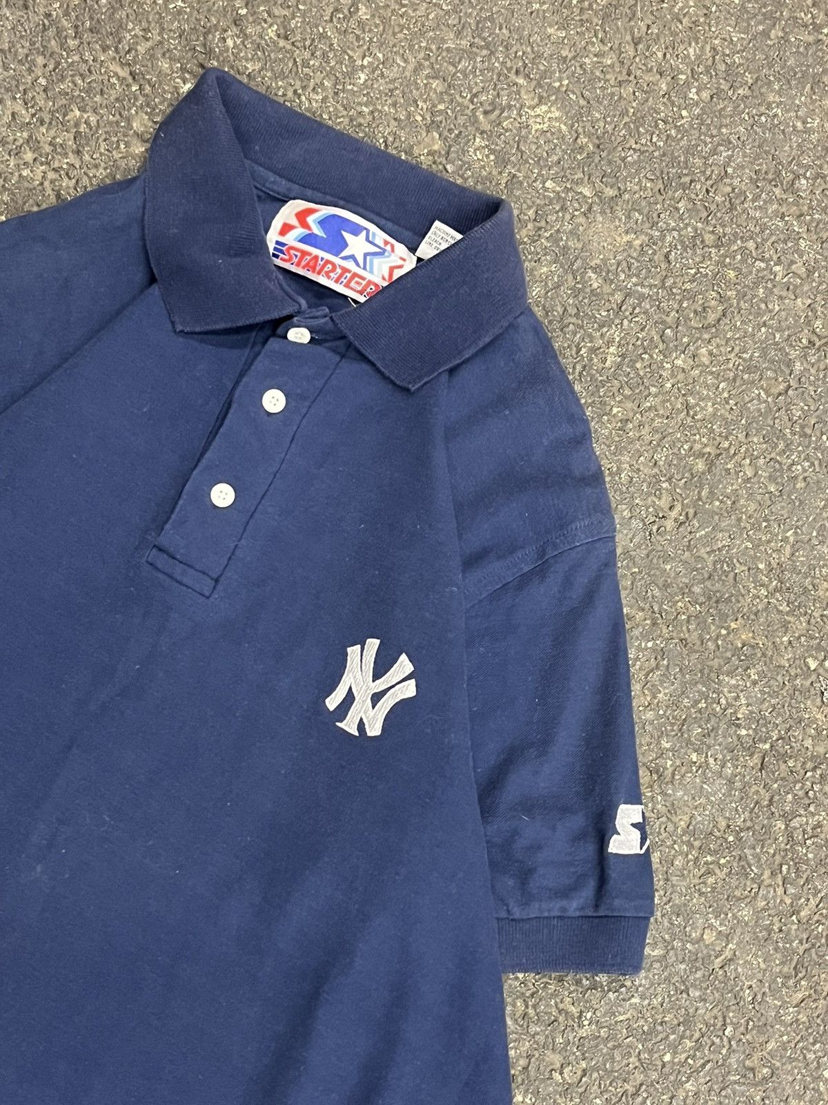 Vintage NY Yankees vintage starter polo button up preppy streetwear Size US XL / EU 56 / 4 - 4 Thumbnail