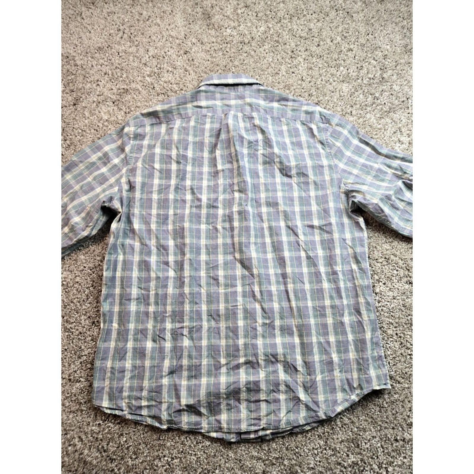 J.Crew J.CREW Shirt Mens XL Green Plaid Long Sleeve Button Down Relaxed Fit Secret Wash Size US XL / EU 56 / 4 - 6 Thumbnail