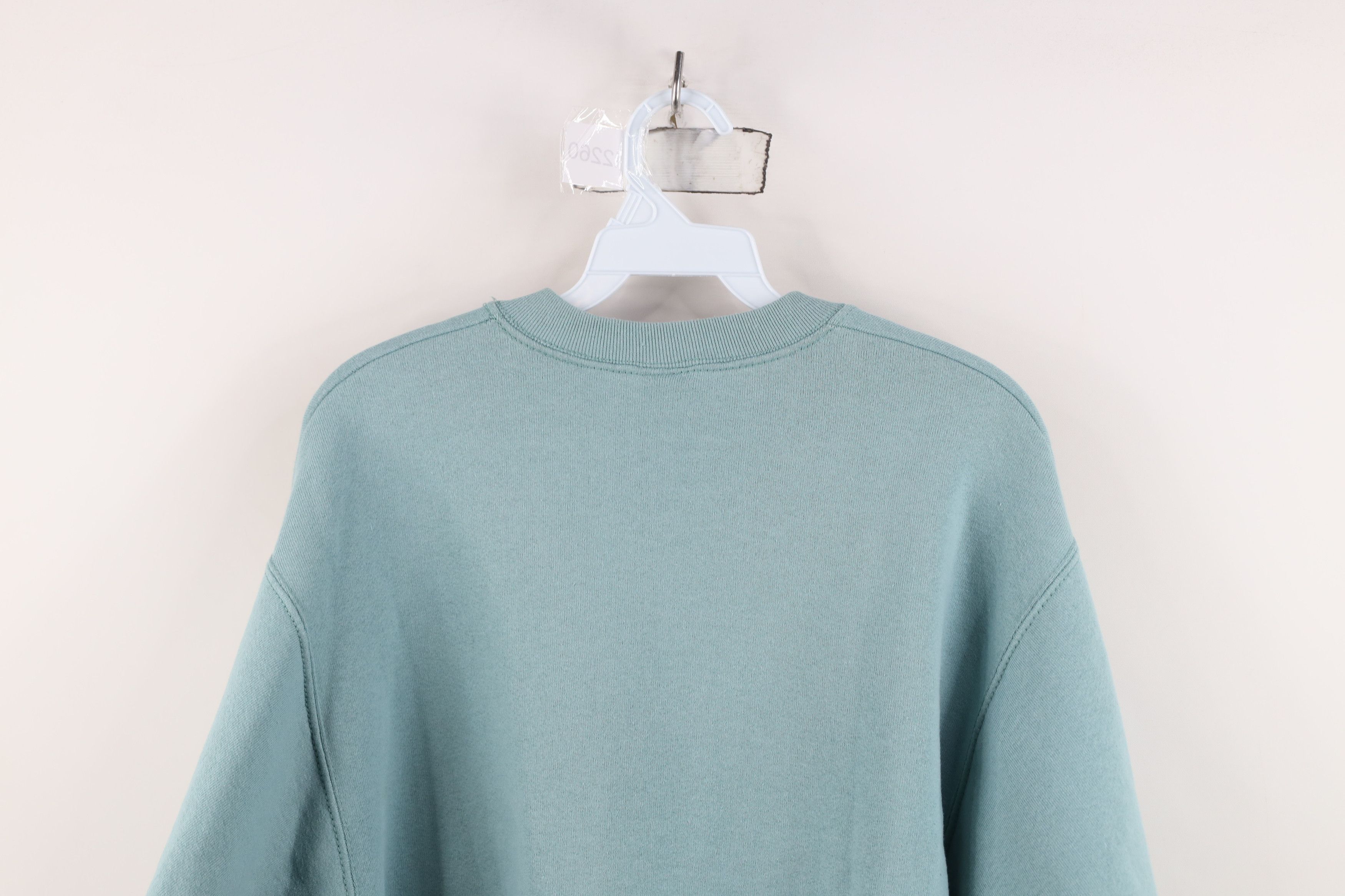 Vintage Vintage 90s Streetwear Plymouth Sweatshirt Teal USA Size M / US 6-8 / IT 42-44 - 10 Thumbnail
