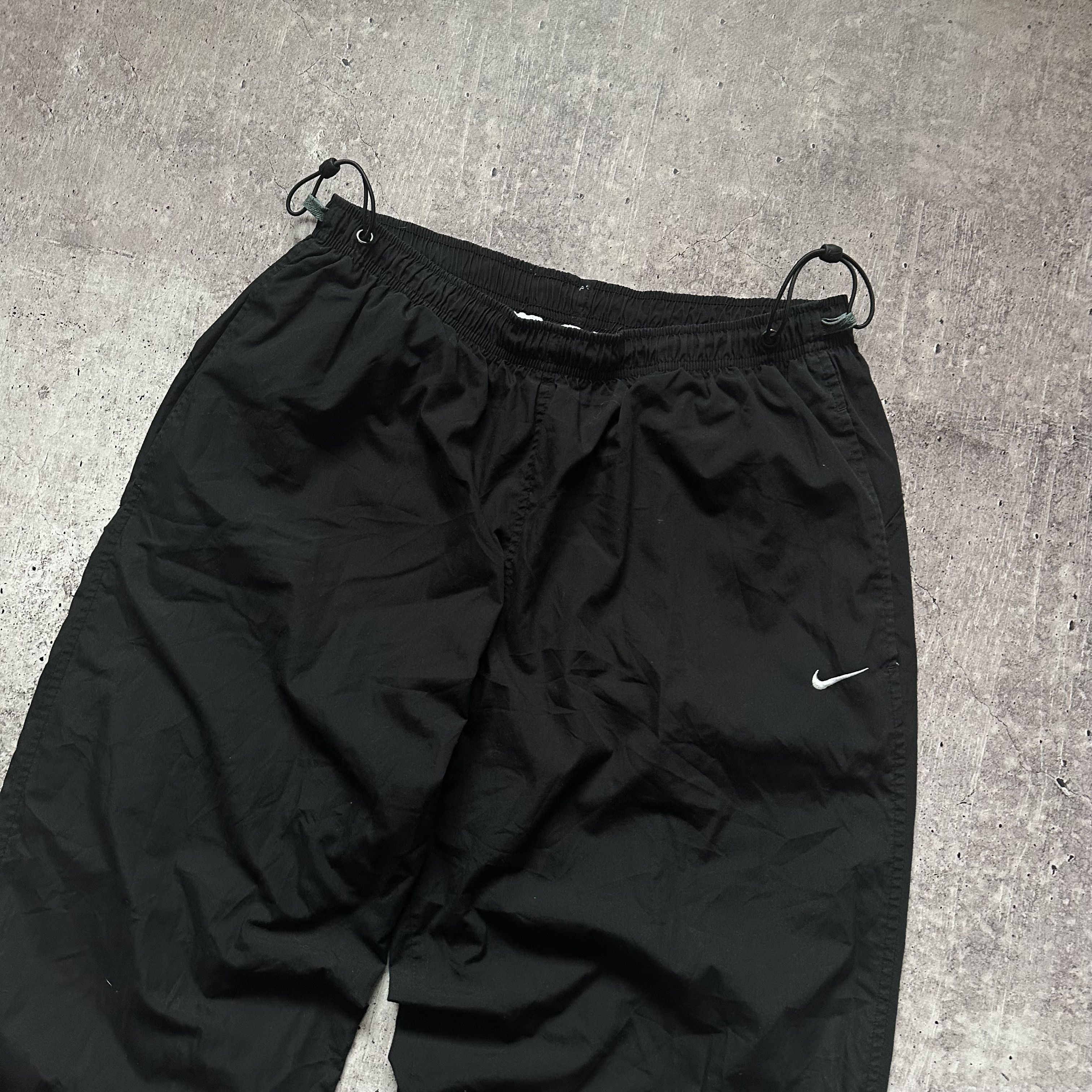 Nike × Vintage Nike y2k Vintage Big Logo Nylon Drill Track Swoosh Pants Size US 36 / EU 52 - 4 Thumbnail