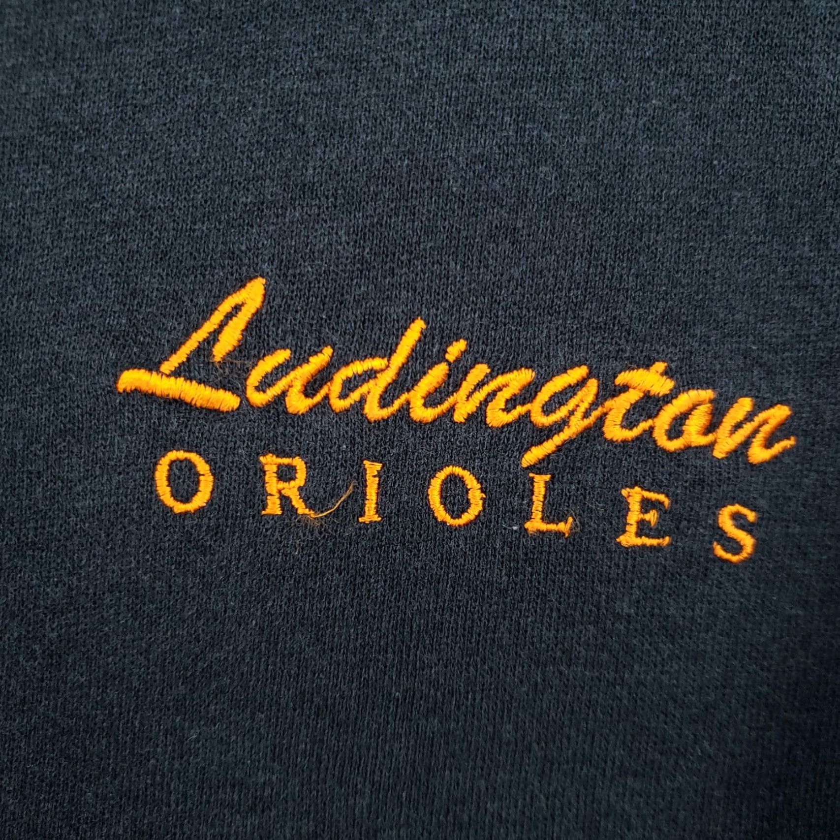 Jerzees VINTAGE Jerzees Sweatshirt Mens L Black Ludington Orioles Long Sleeves Crew Neck Pullover Cotton Size US L / EU 52-54 / 3 - 7 Thumbnail