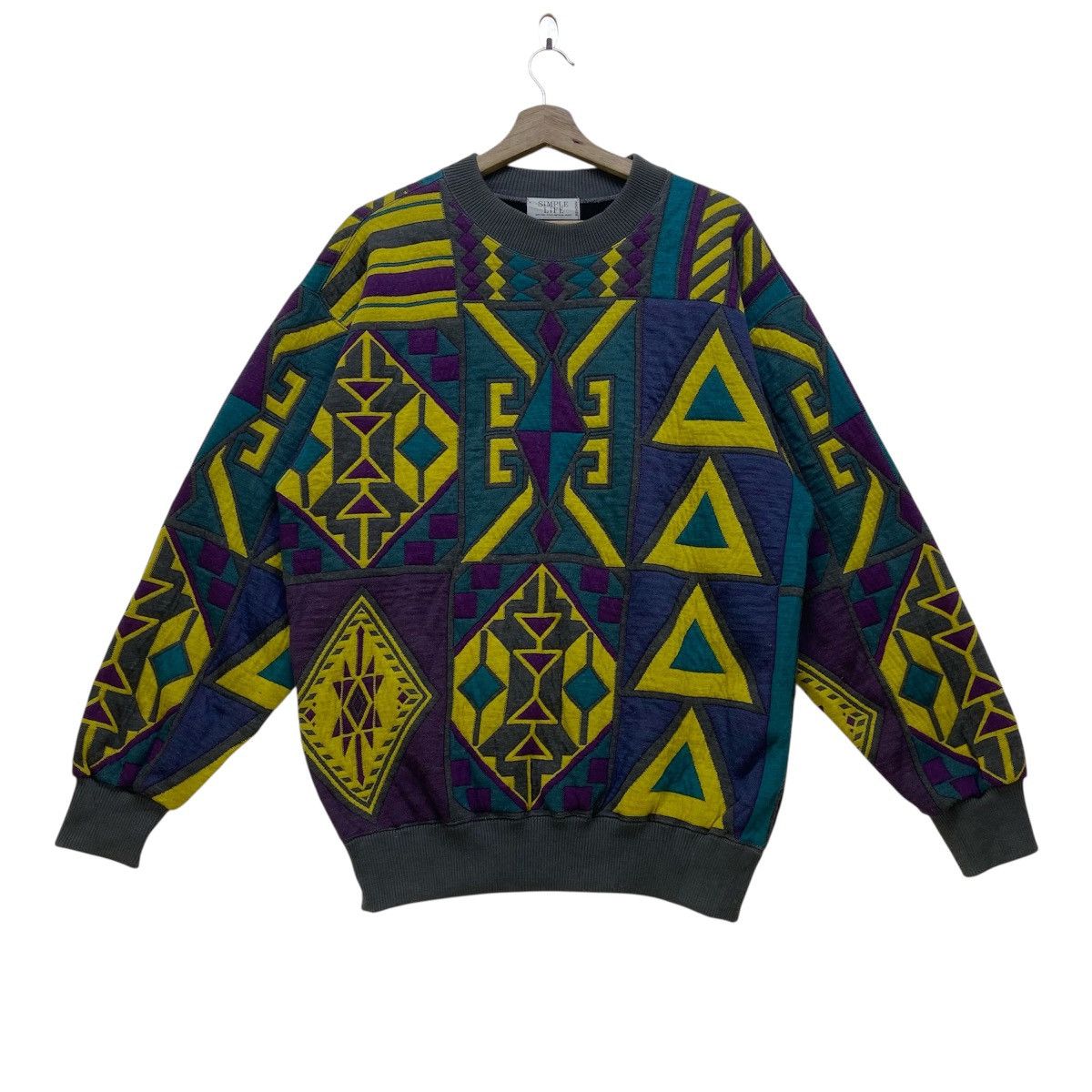 Japanese Brand Vintage Japnese Streetwear Simple Life Art Sweatshirt Size US L / EU 52-54 / 3 - 1 Thumbnail