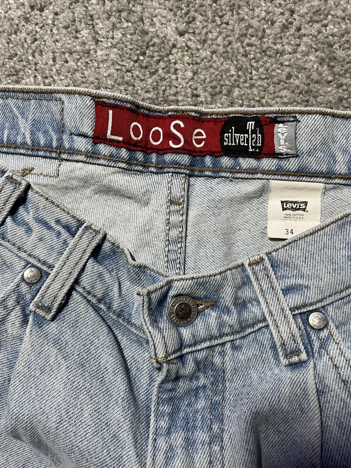 Levi's Vintage Clothing 90s Levi’s Silver Tab Jorts Size US 34 / EU 50 - 3 Thumbnail