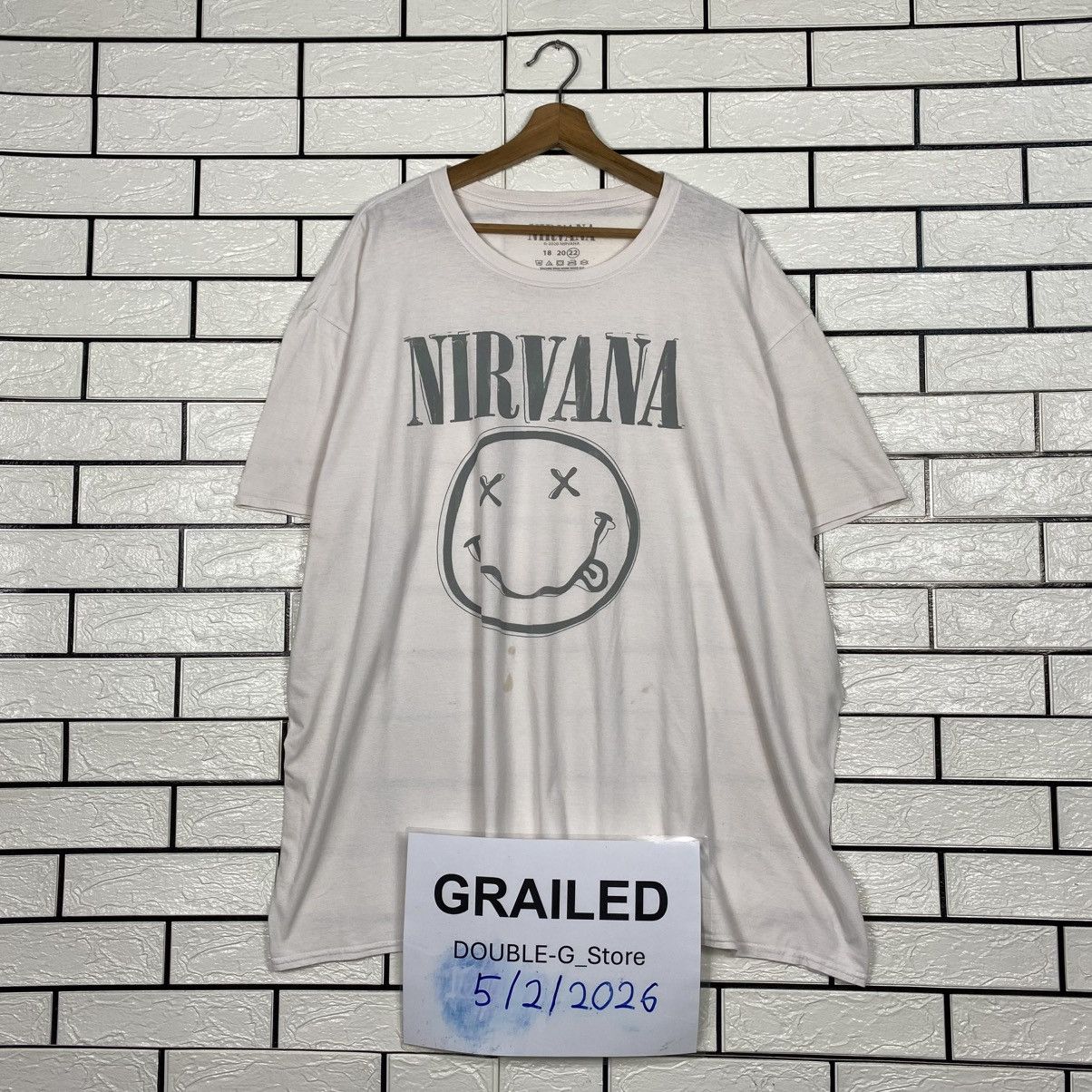 Band Tees 📌Vintage T-Shirt Short Sleeve Nirvana Big Logo Size US M / EU 48-50 / 2 - 1 Thumbnail
