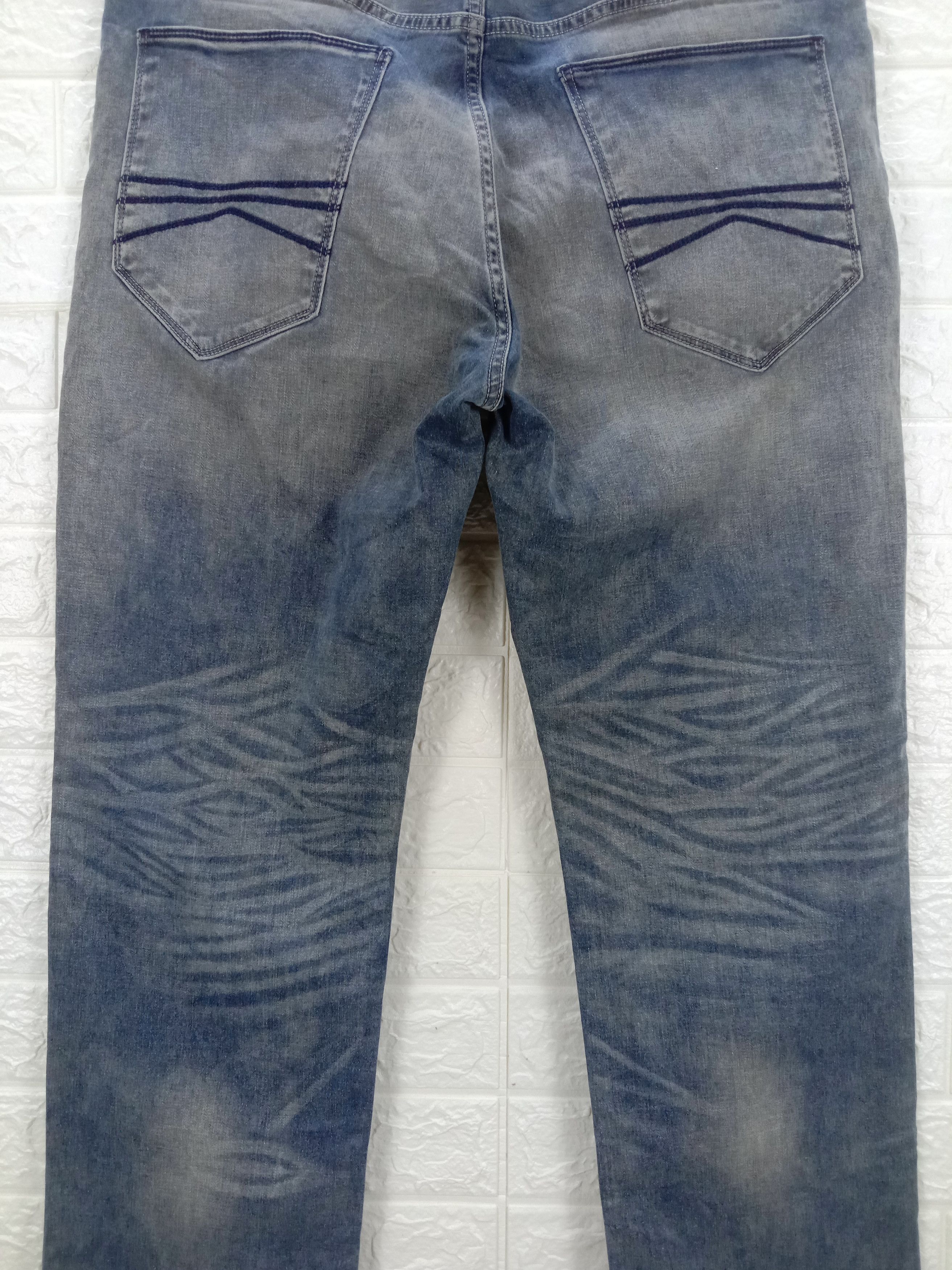 Express Vintage Express Mud Wash Jeans Loose Fit Straight Leg Denim Size US 36 / EU 52 - 7 Thumbnail