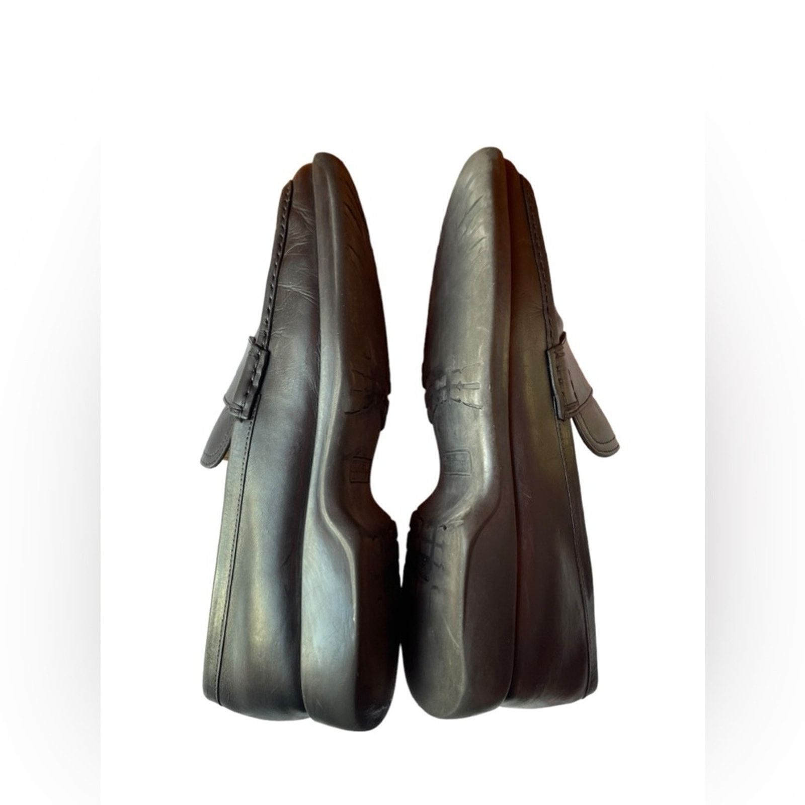 Salvatore Ferragamo Salvatore Ferragamo Black Leather Men’s Shoes Size Sz:11 Size US 11 / EU 44 - 4 Thumbnail