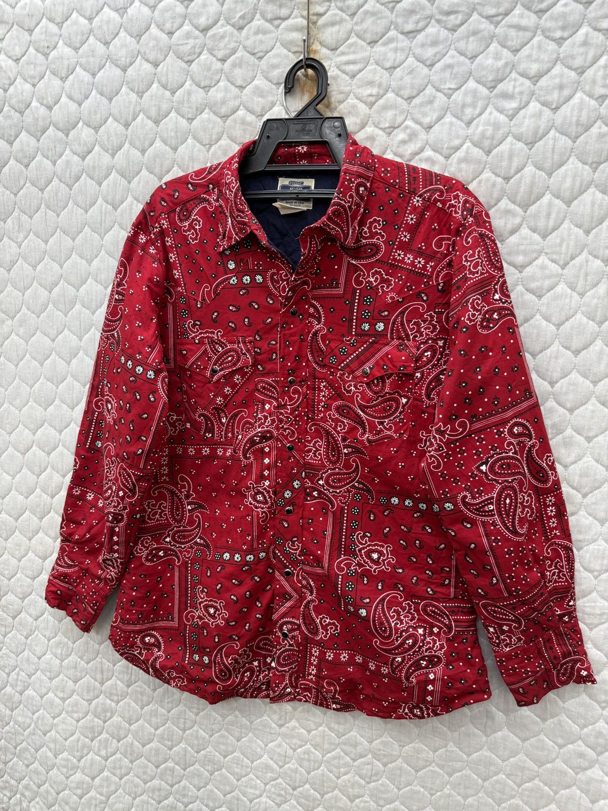 Vintage 🔥🔥🔥ARCHIVE VINTAGE H BAR C BANDANA JACKET SHIRTS Size US L / EU 52-54 / 3 - 3 Thumbnail