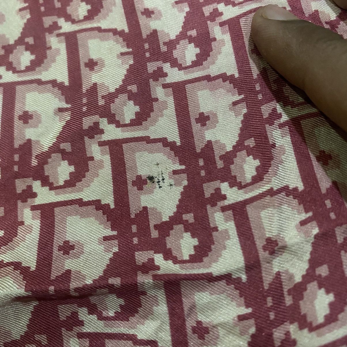 Christian Dior Monsieur Christian Dior Scarf Monogram in Red Burgundy Silk Size ONE SIZE - 23 Thumbnail