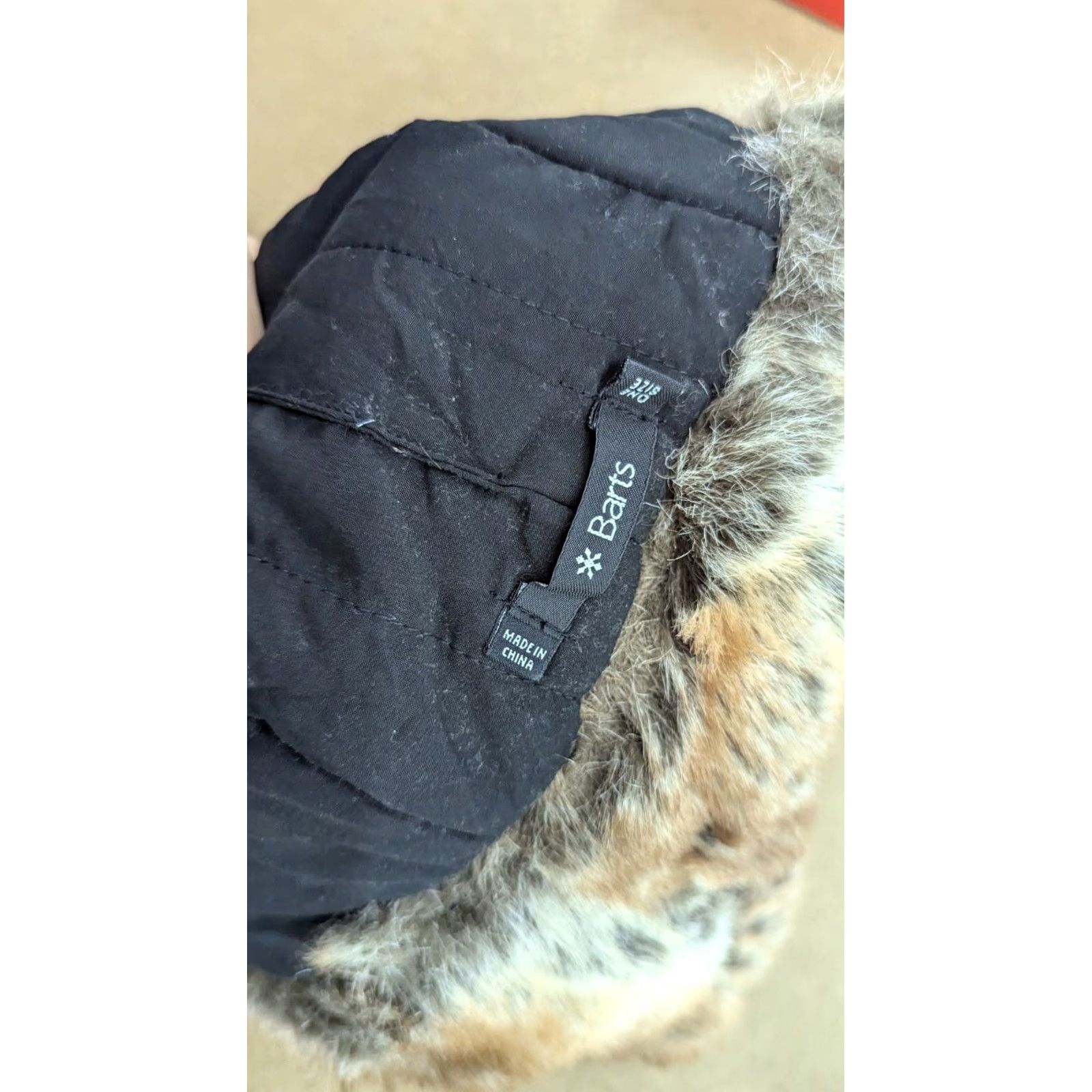 Vintage Barts Trapper Hat One Size Ushanka Faux Fur Winter Cap Black Pilot Plaid Trapper Hat Unisex Adults Mens Womens Size ONE SIZE - 8 Thumbnail
