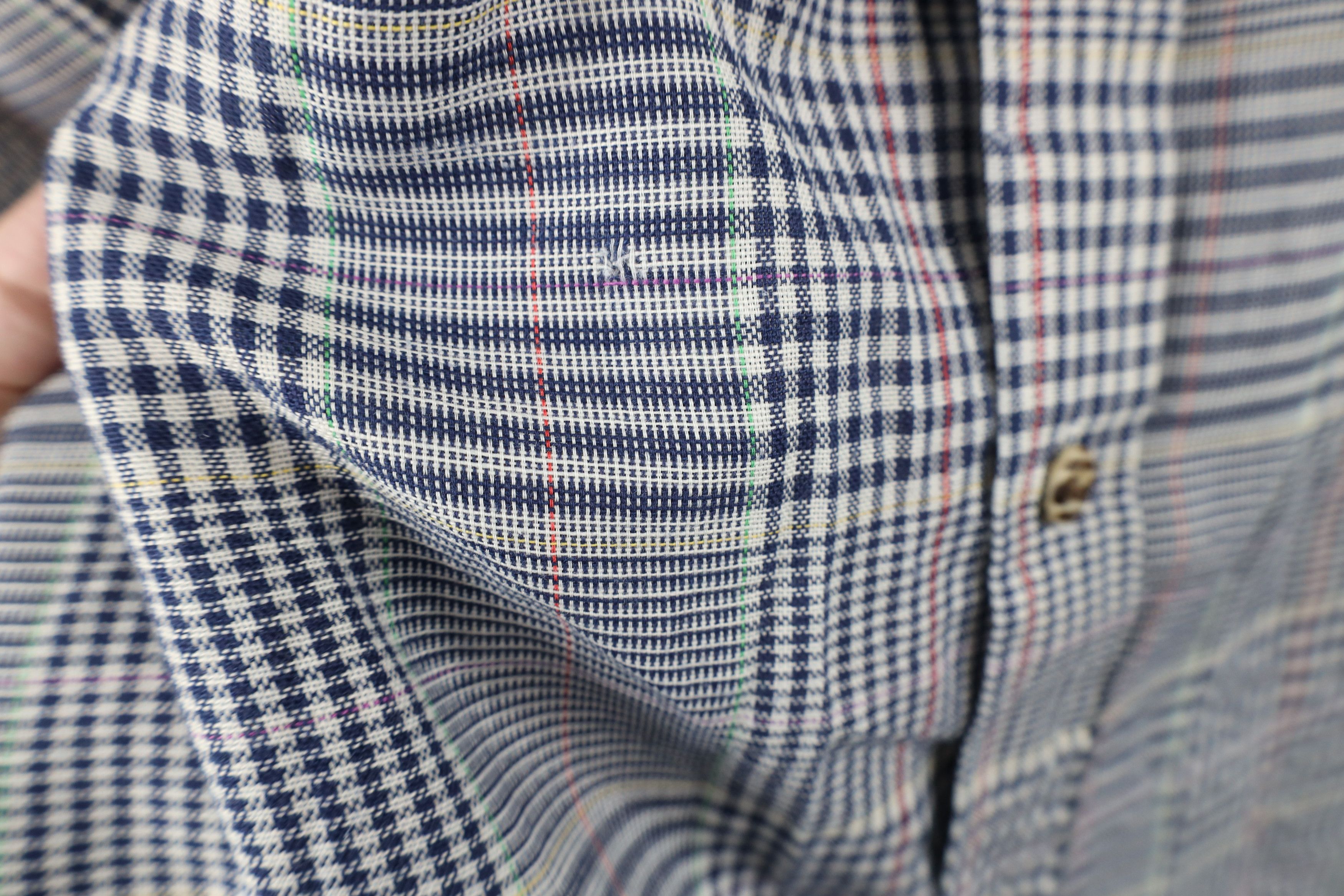 Vintage Vintage 90s Streetwear Plaid Houndstooth Button Shirt USA Size US XL / EU 56 / 4 - 7 Thumbnail