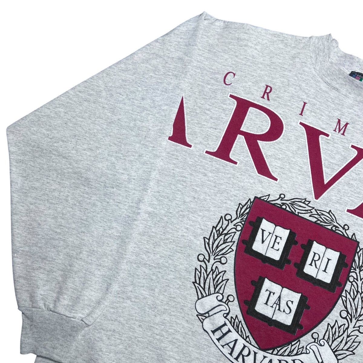 NCAA 1990s Harvard University Crimson Across Spell Out Sweatshirt Size US XL / EU 56 / 4 - 19 Thumbnail