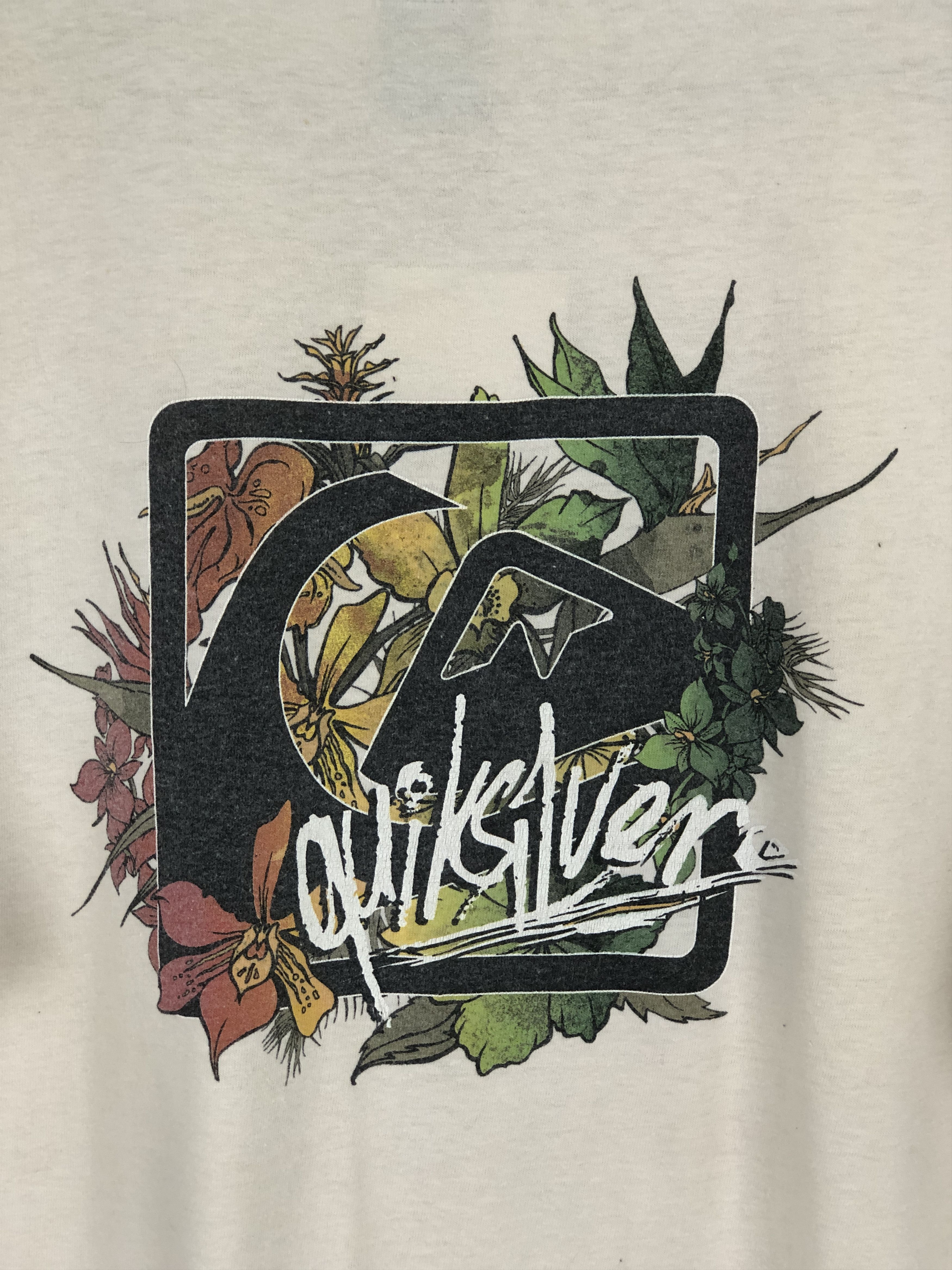 Quiksilver × Vintage Vintage Y2k Quiksilver Surfing Floral Design Tee TA0499 Size US L / EU 52-54 / 3 - 7 Thumbnail