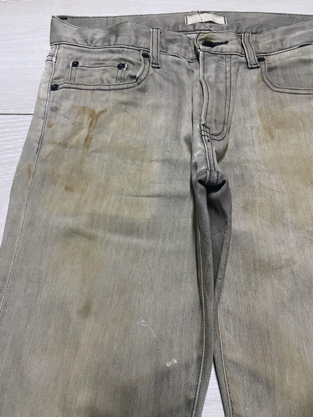 Japanese Brand Vintage Japanese Brand Uniqlo Crazy Mud Mud Wash Jeans Size US 31 - 3 Thumbnail