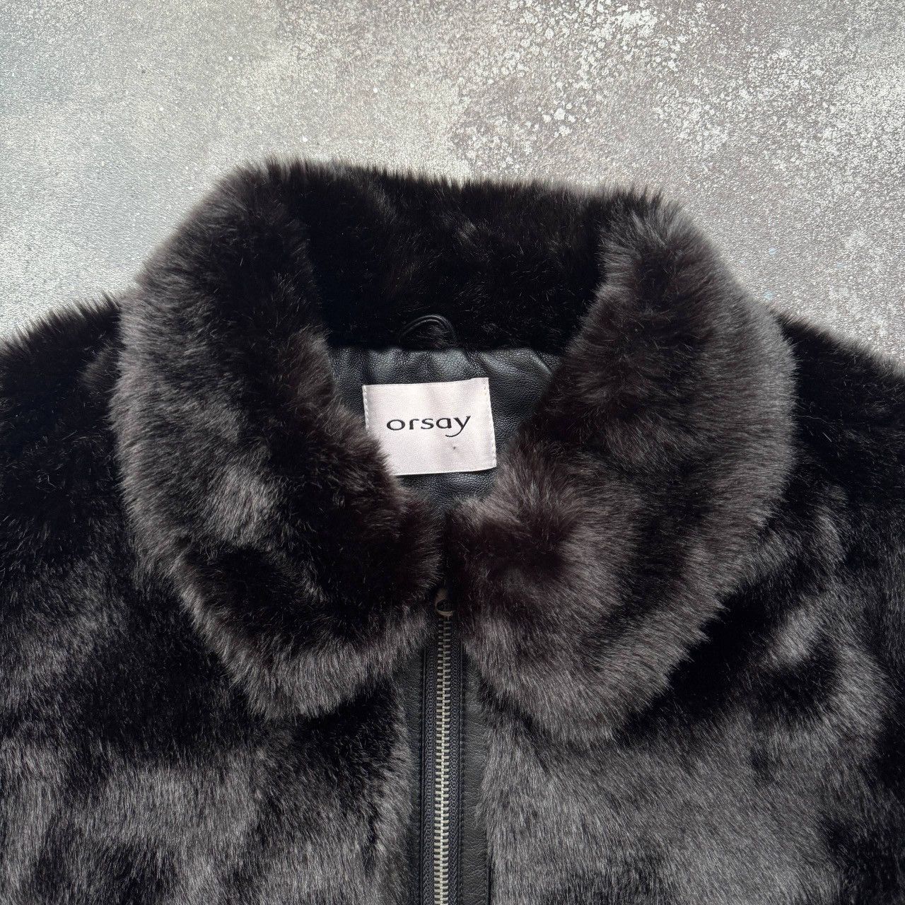 Hysteric Glamour Orsay Y2K Glam Black Faux Fur Oversized Bomber Jacket Size L / US 10 / IT 46 - 6 Thumbnail