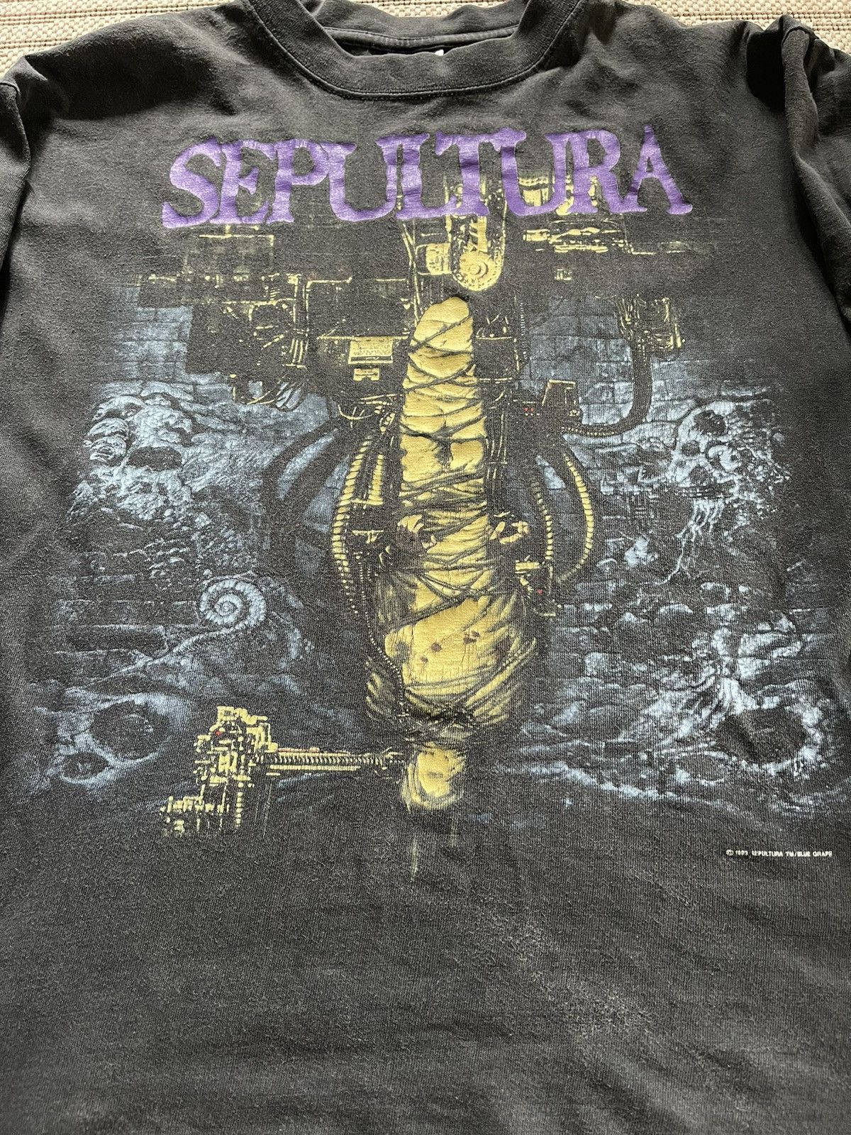 Band Tees Vintage 1990s Sepultura Shirt Original Chaos A.D. Arise Era Size US L / EU 52-54 / 3 - 3 Thumbnail